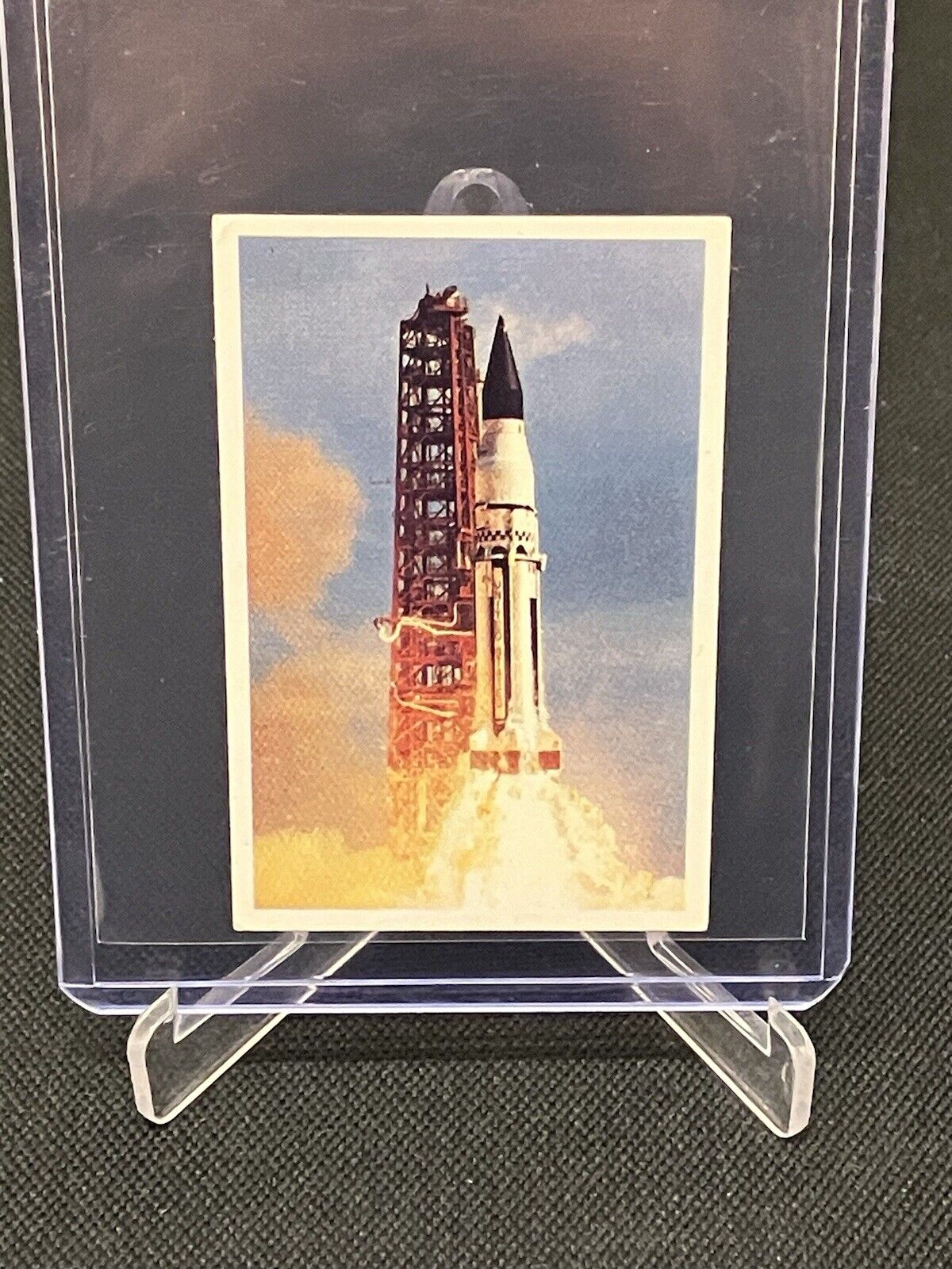 1969 Danish Dandy Gum Space Card Rocket Saturn I #A29 EX-NM 🚀