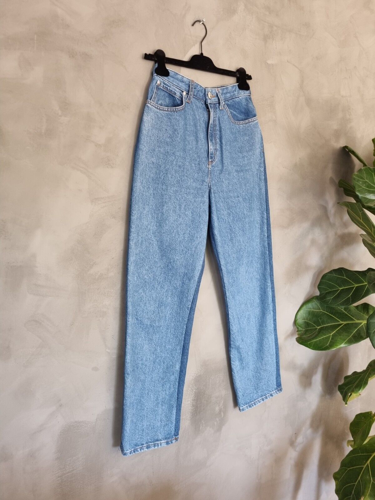 **Sandro** Blue Two-Tone Cotton Denim Jeans Size 36