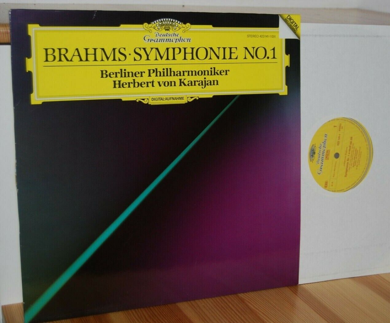 BRAHMS Symphonie No 1 Karajan LP Deutsche Grammophon