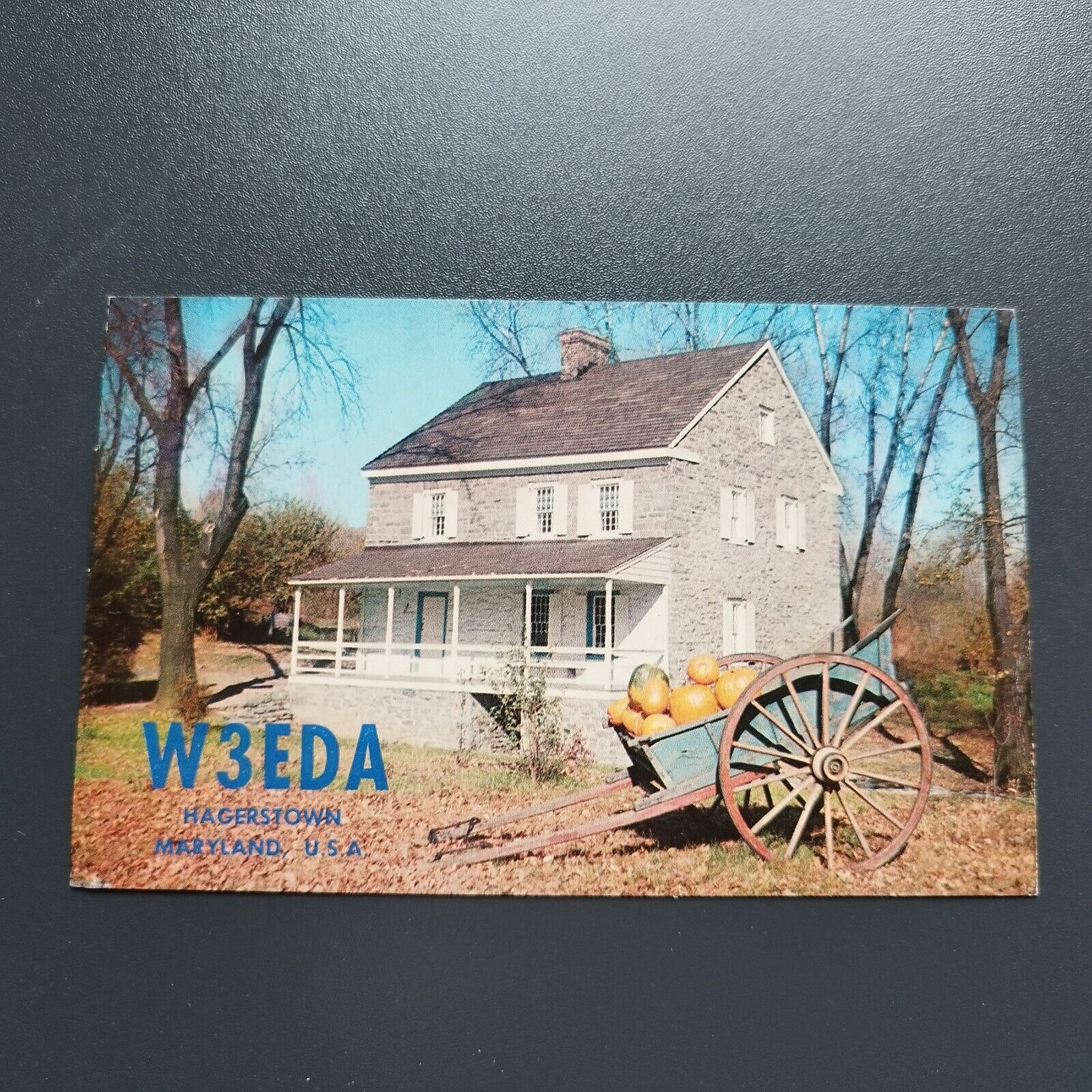 Maryland Short Wave Radio Card W3EDA Hagerstown