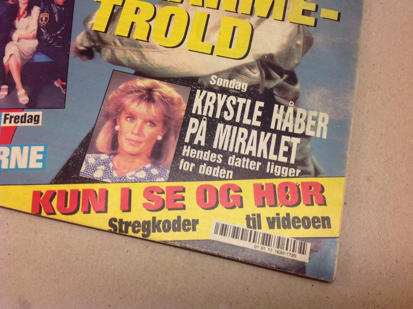 Dynasty Krystle Linda Evans Back Caroline Vtg Danish Magazine 1988 "Se og Hoer"