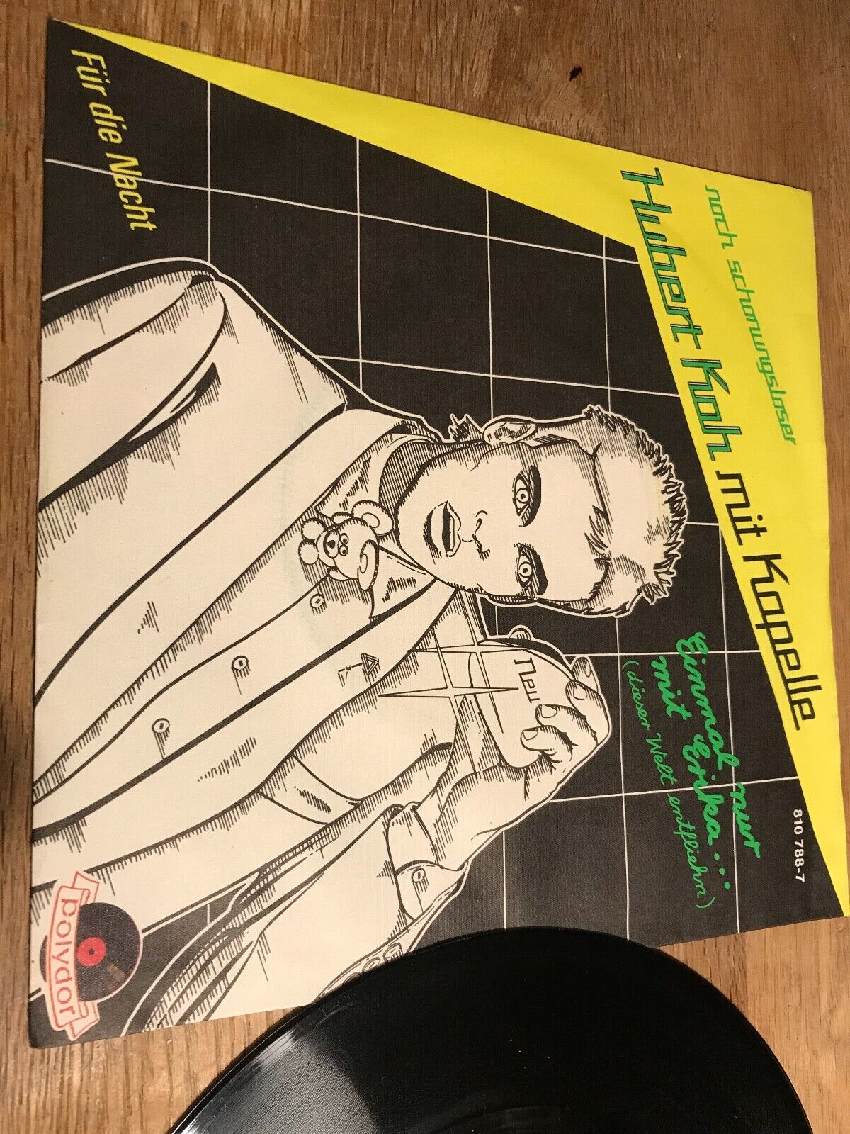 HUBERT KAH MIT KAPELLE "EINMAL NUR MIT ERIKA" 1983 POLYDOR RECORDS WEST GERMAN 7