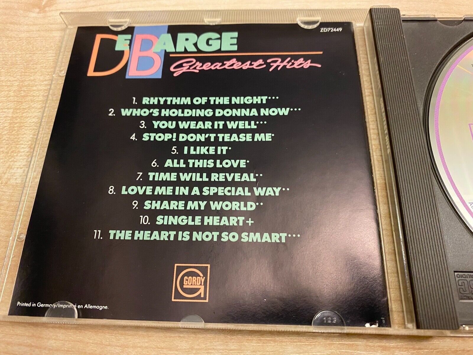 DEBARGE "GREATEST HITS" 1986 CD ALBUM 11 TRACK GORDY RECORDS JAPAN PRESS JASRAC*