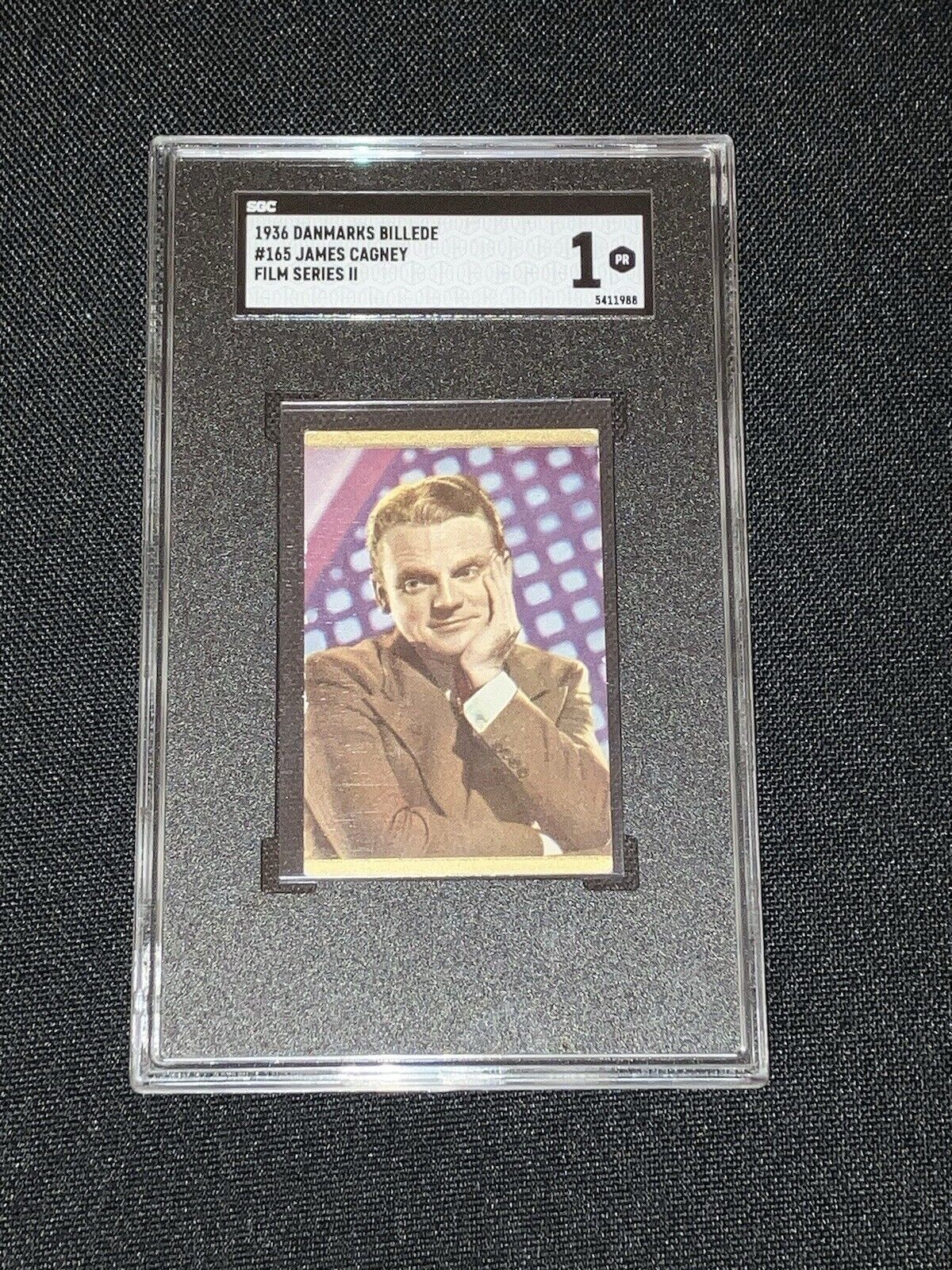 1936 AMERICAN ACTOR JAMES CAGNEY VINTAGE CARD OF MOVIE STARS “HJEMMETS” SGC 1