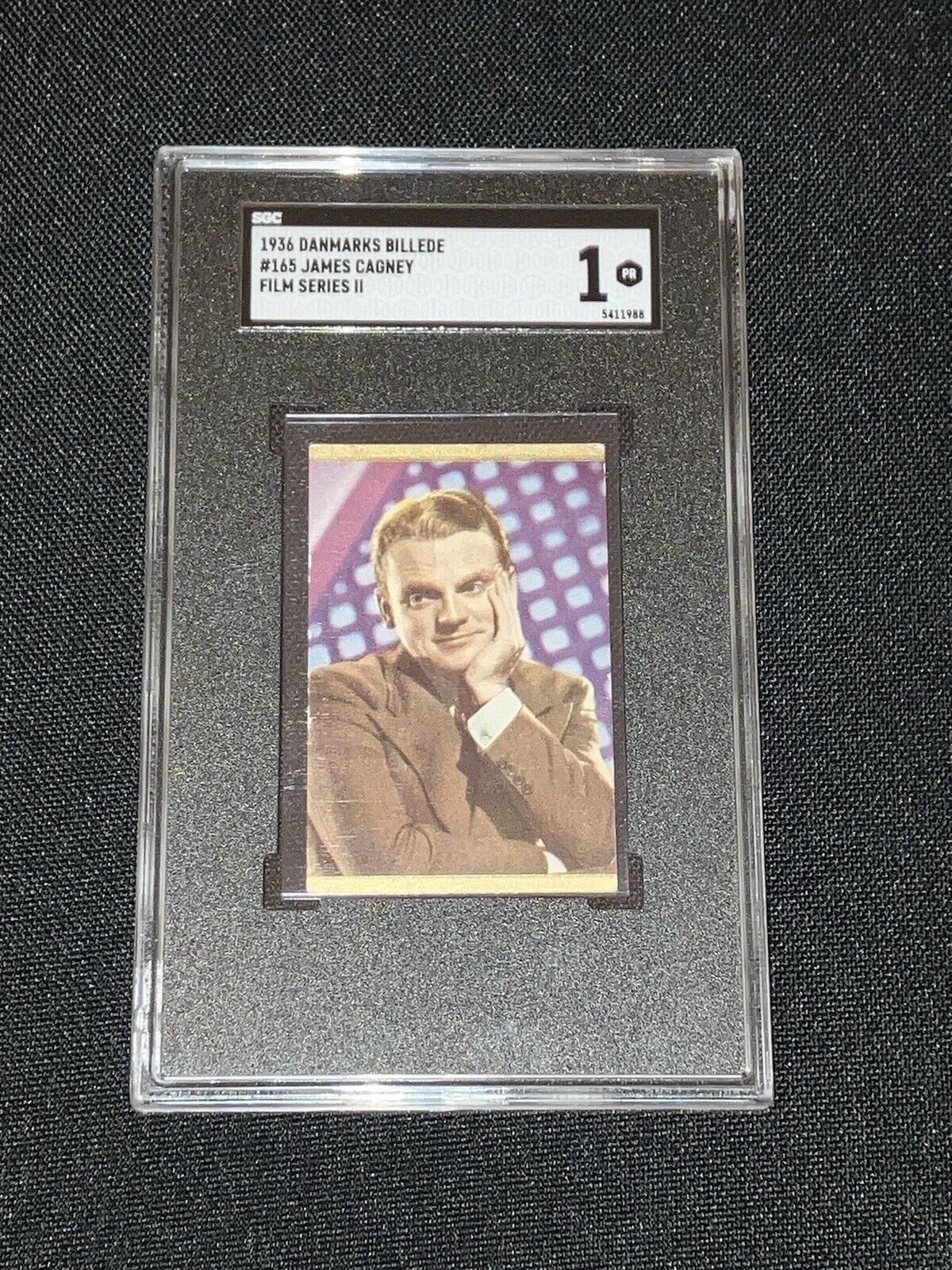 1936 AMERICAN ACTOR JAMES CAGNEY VINTAGE CARD OF MOVIE STARS “HJEMMETS” SGC 1