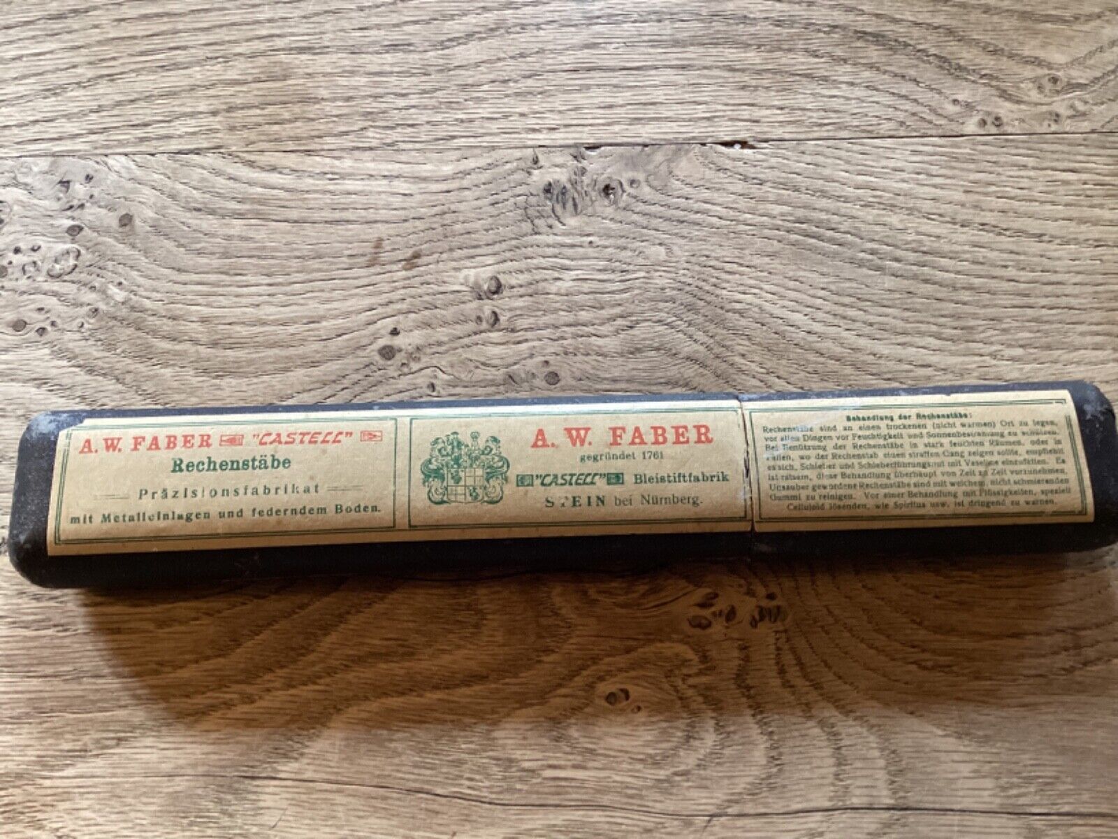 RARE EARLY 1922 A. W. FABER 361 SLIDE RULE