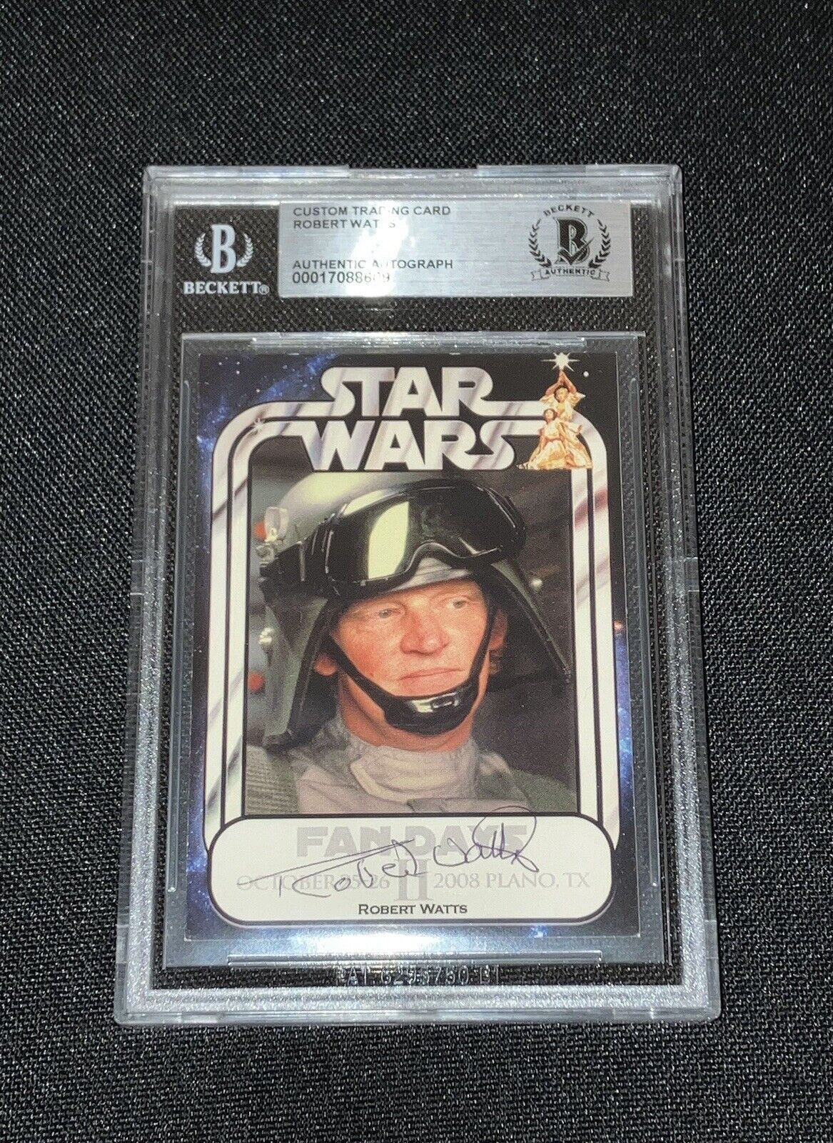 2008 Star Wars Fan Days: Original Hand Signed Autograph by Robert Watts BGS COA