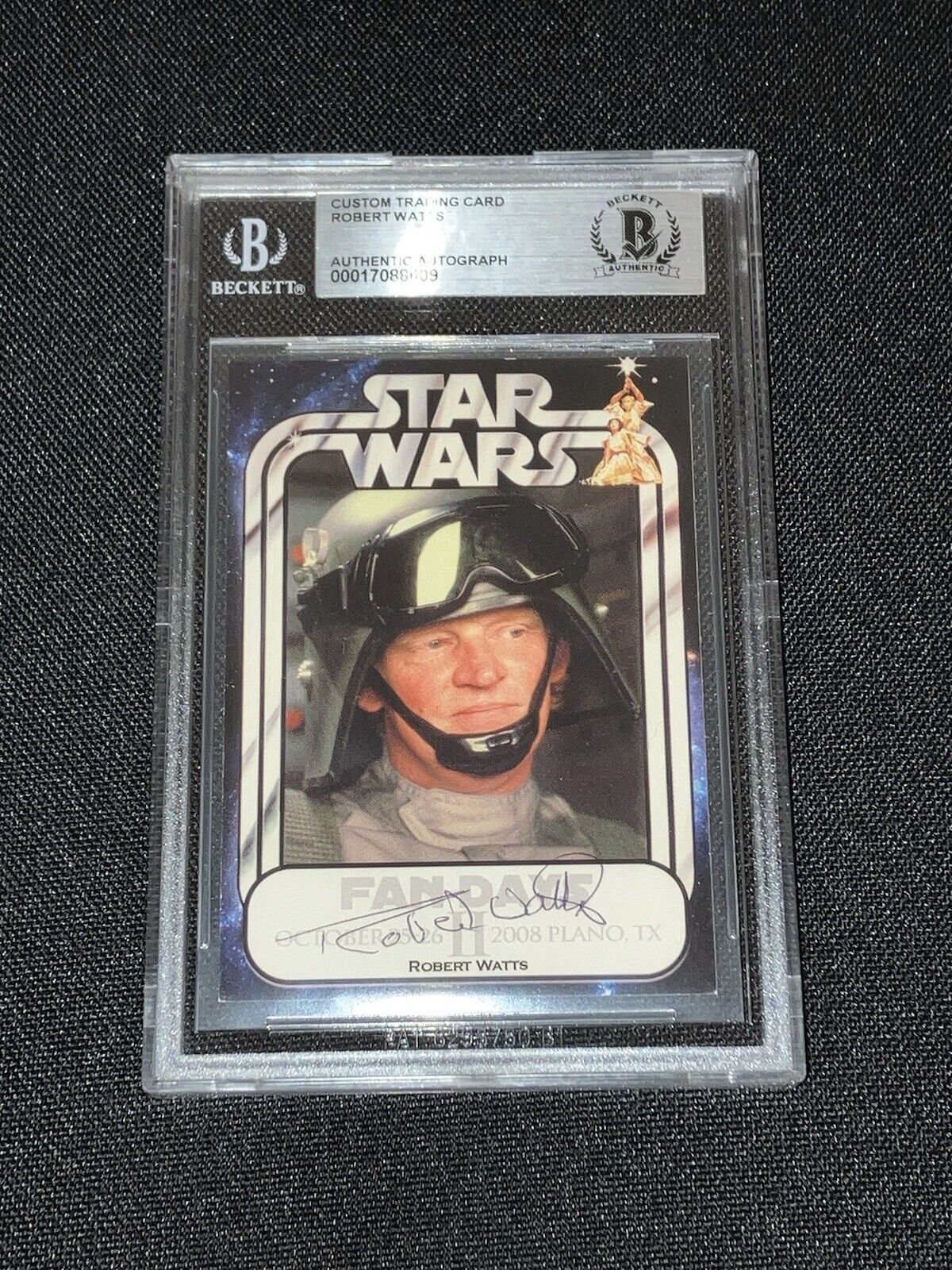 2008 Star Wars Fan Days: Original Hand Signed Autograph by Robert Watts BGS COA