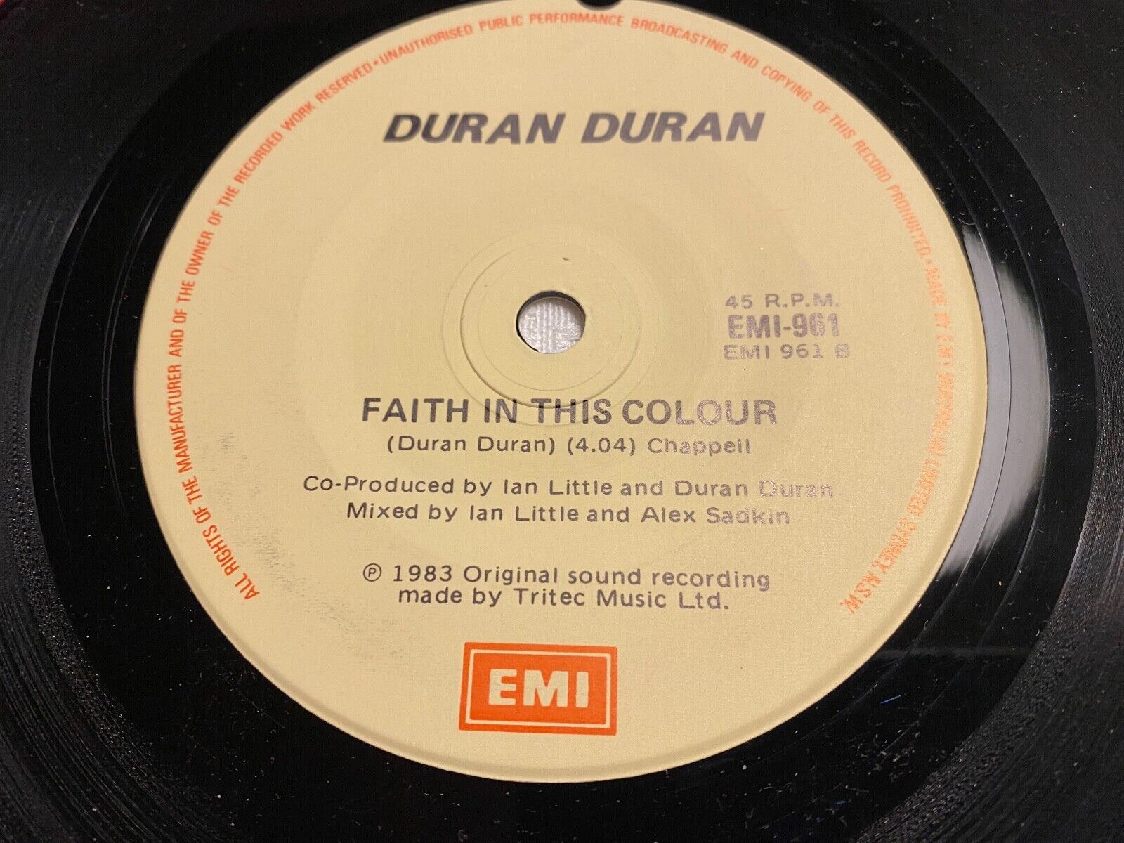 DURAN DURAN "IS THERE SOMETHING IS SHOULD KNOW" EMI RECORDS AUSTRALIAN PRESS 83