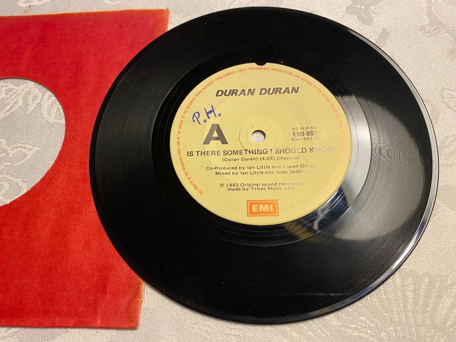 DURAN DURAN "IS THERE SOMETHING IS SHOULD KNOW" EMI RECORDS AUSTRALIAN PRESS 83