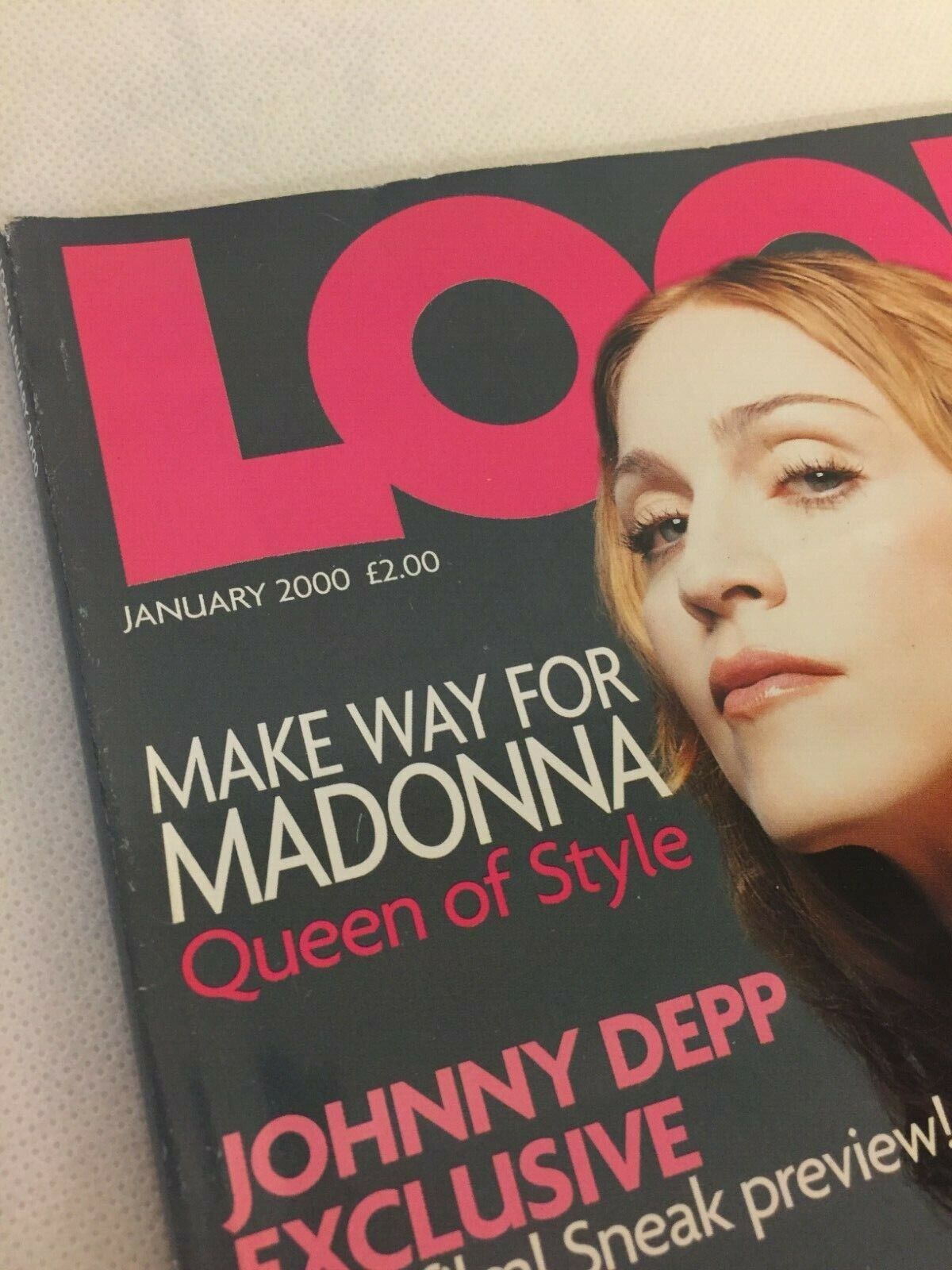 Madonna Vintage LOOKS Magazine January 2000 Original Good Condition