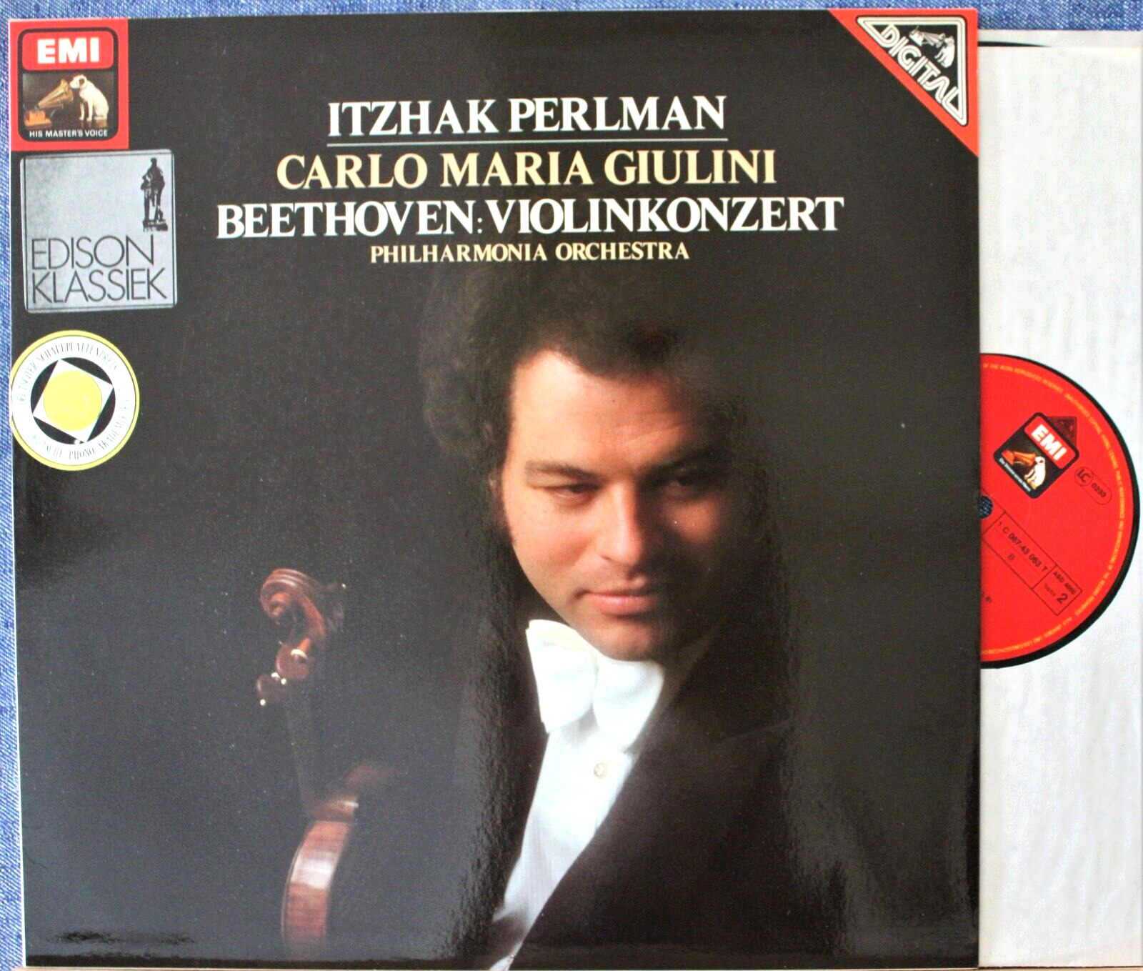 Perlman; Giulini Beethoven  (Violin concerto) EMI 067-43 063 dig NM