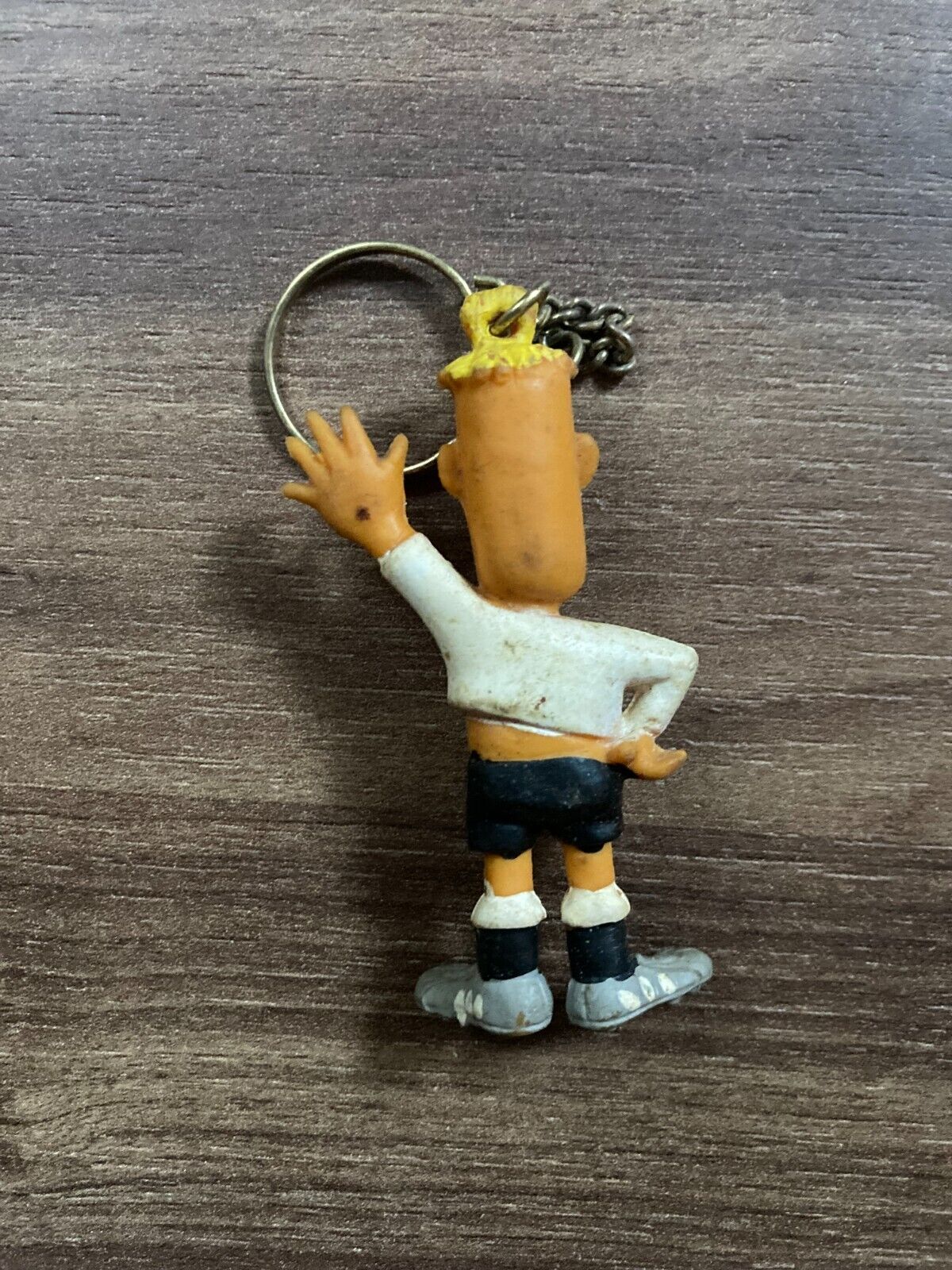 Vintage 1974 World Cup Tip and Tap Mascot Keychain Classic Football Memorabilia