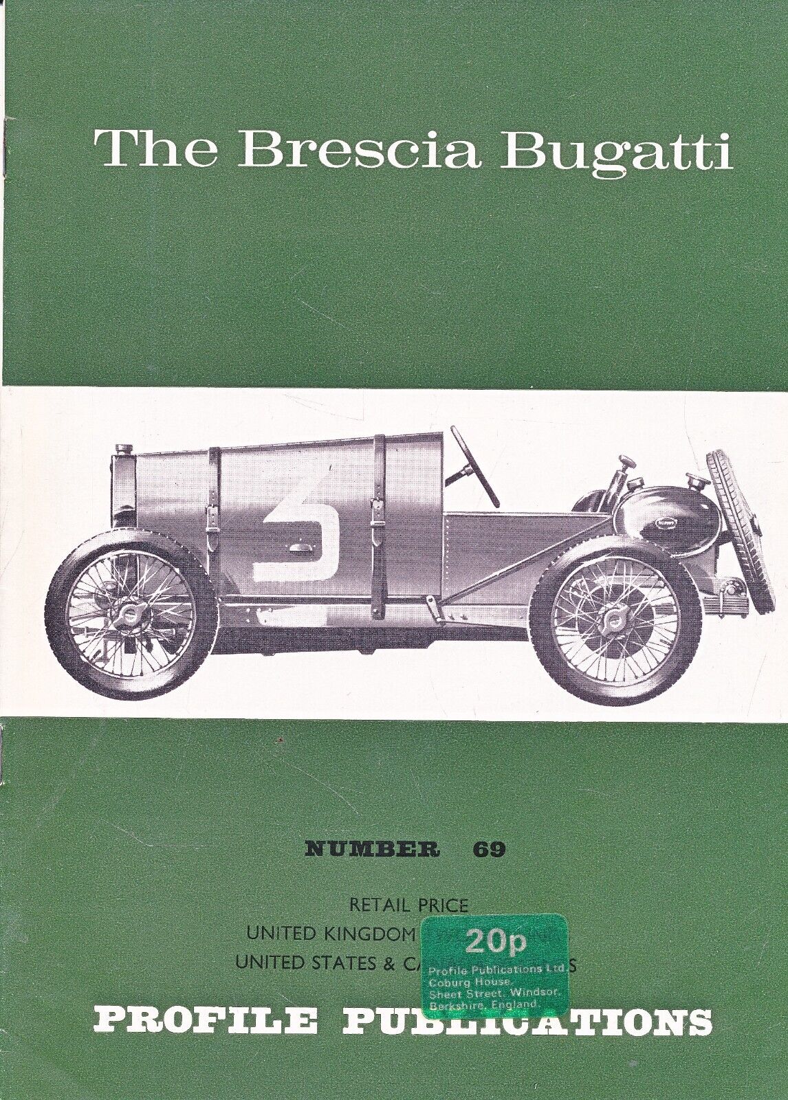 PROFILE PUBLICATIONS NO  69 - THE BRESCIA BUGATTI