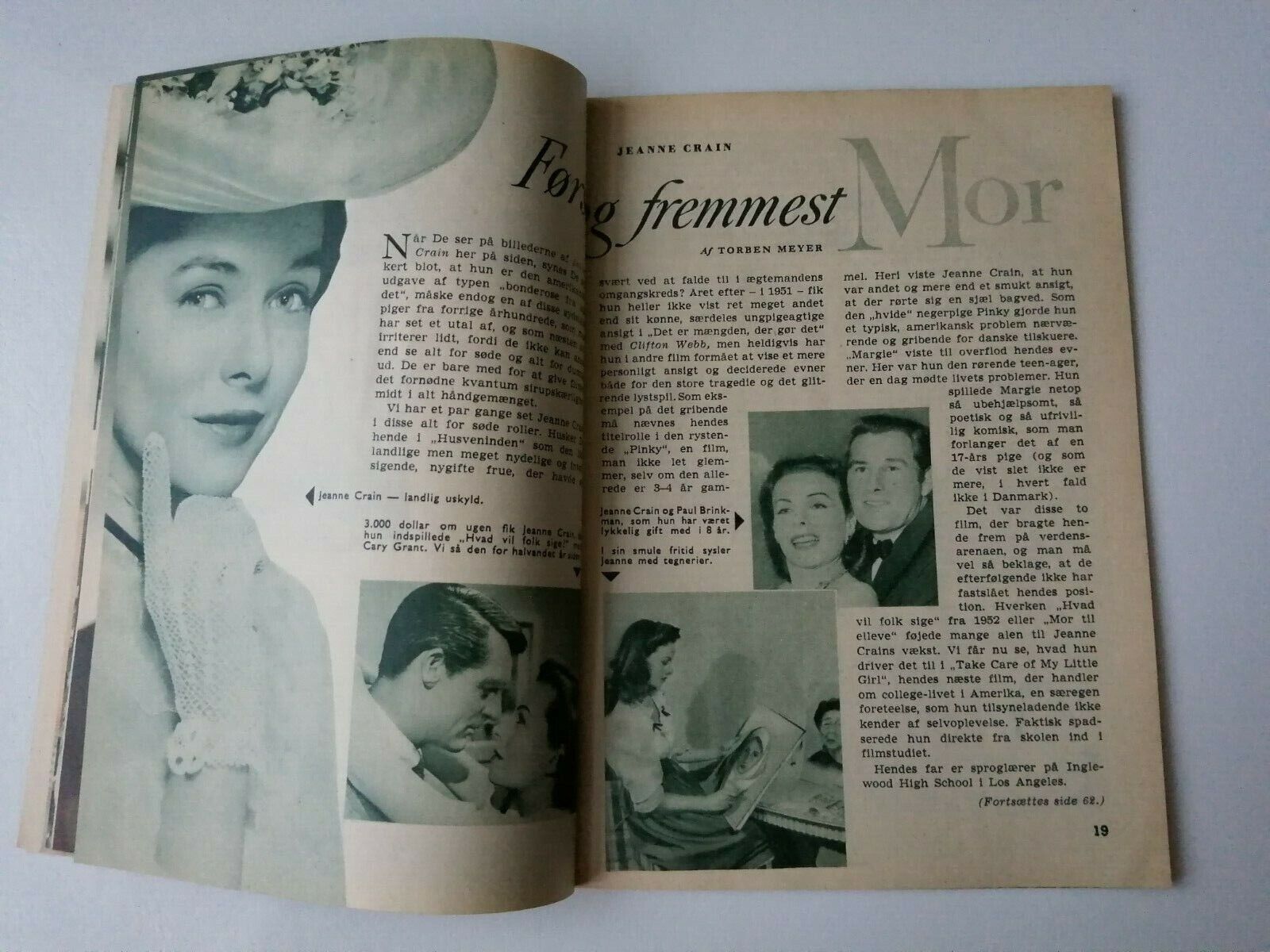 Danish magazine"Uge-Revyen" No 50 1953Cyd Charisse coverMany other stars