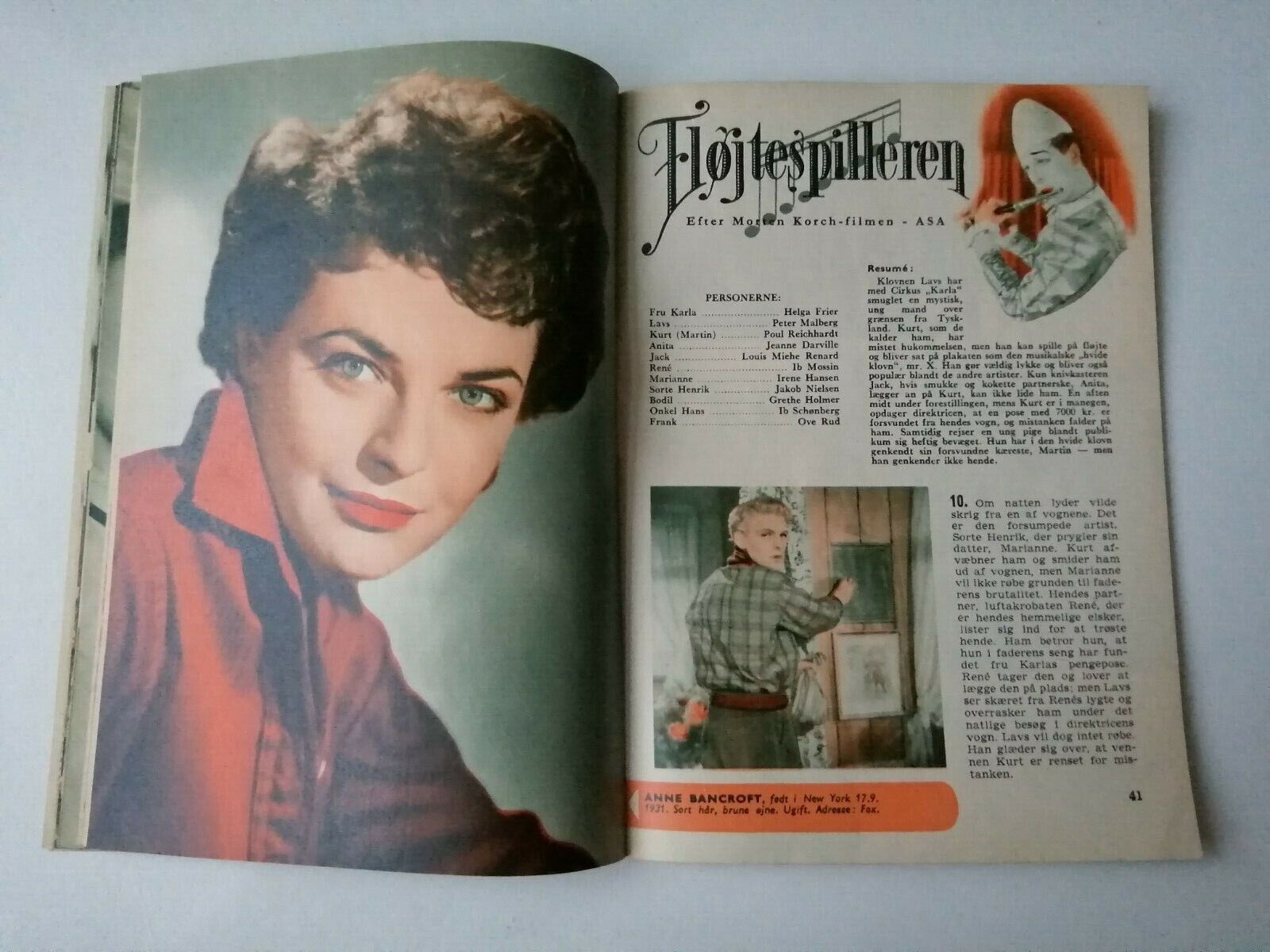 Danish magazine"Uge-Revyen" No 50 1953Cyd Charisse coverMany other stars