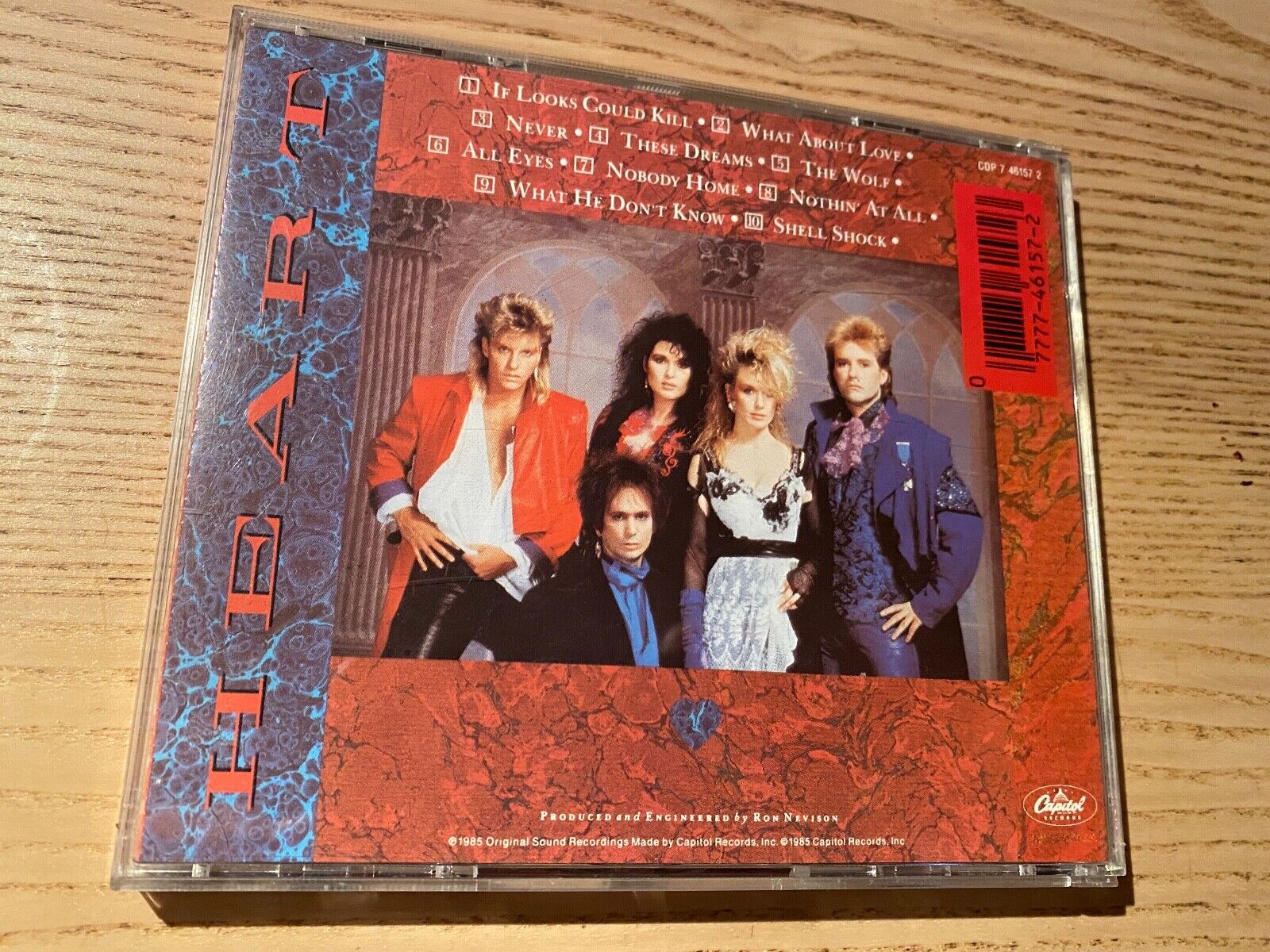 HEART "HEART" DIGITAL MASTERING 1 PRESS UK ADD CD ALBUM 10 TRACK CAPITOL RECORDS