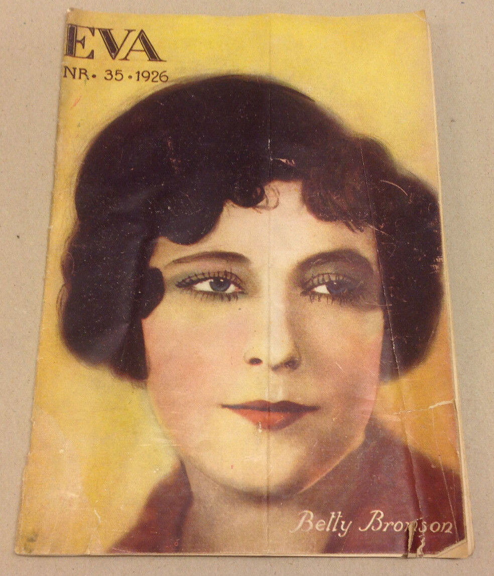 Betty Bronson Art Deco Antique 1926 Old Original Danish Vintage Magazine "EVA"