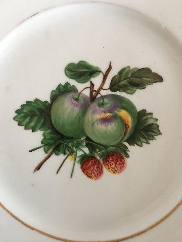 Royal Copenhagen Antique Plate from 1820-1850 with fruit motif