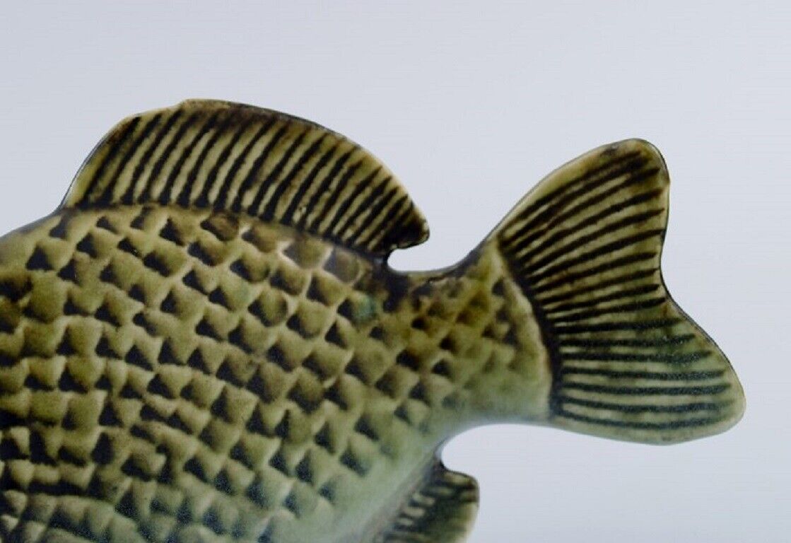 Sven Wejsfelt (1930-2009) for Gustavsberg Unique Stim fish in glazed ceramics