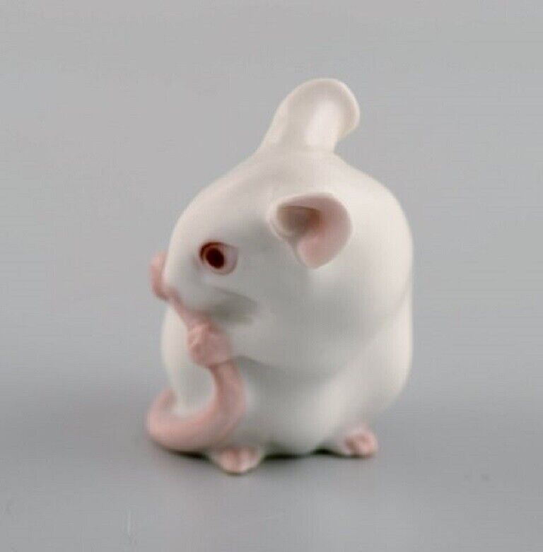 Dahl Jensen for Bing  Grøndahl Porcelain figure White mouse