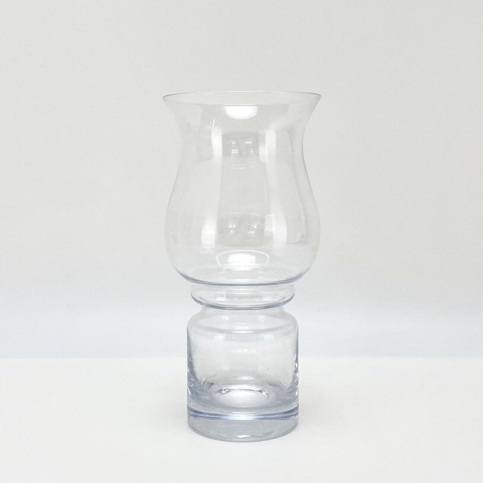 Vintage Finnish MCM Riihimaen Lasi Tamara Aladin Tulppaani Vase Clear Glass