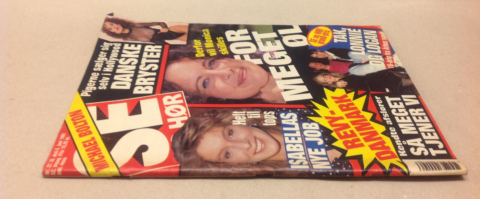 MICHAEL BOLTON INTERVIEW PHOTOS INSIDE DENMARK VINTAGE Danish Magazine 1991