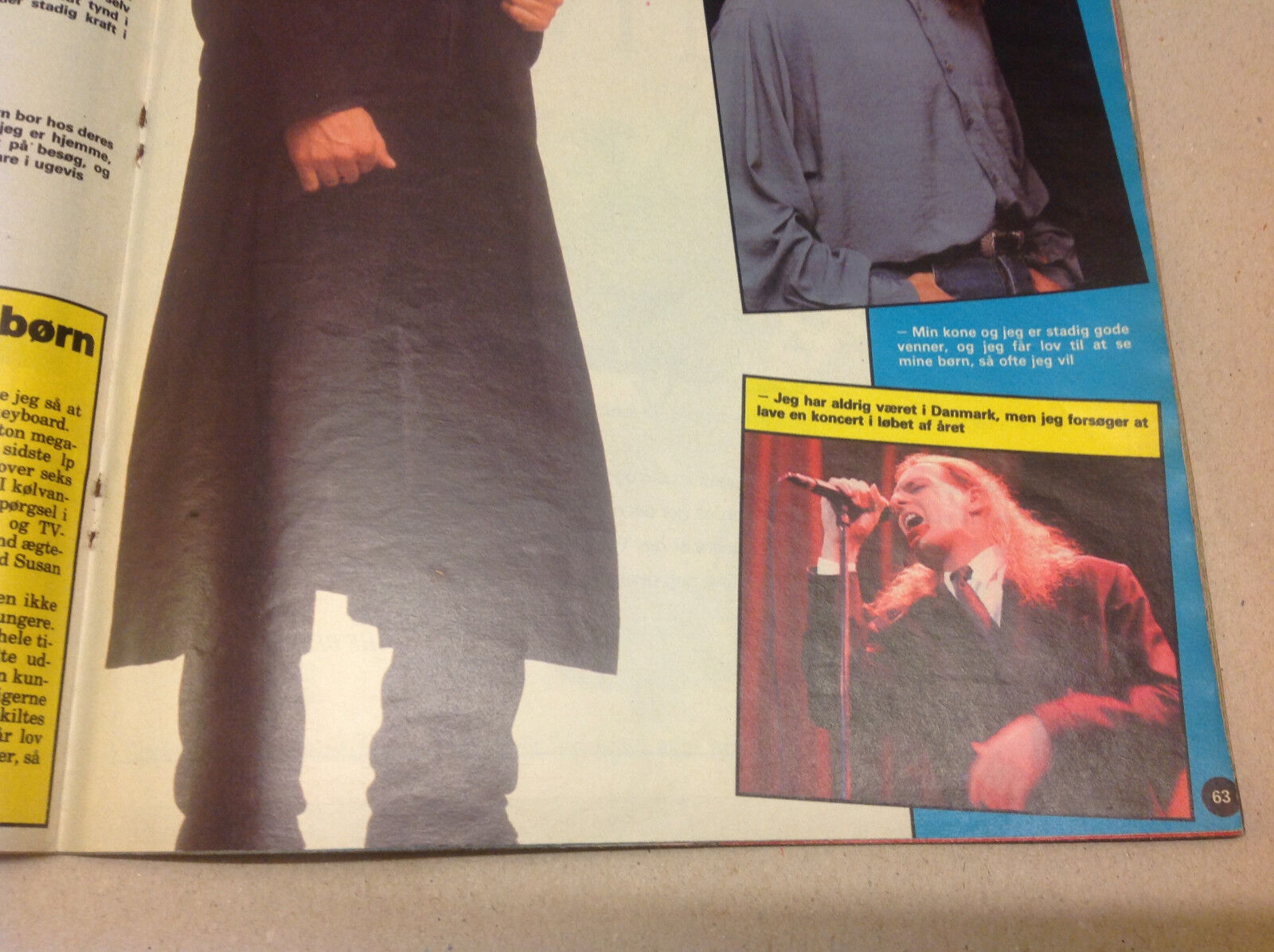 MICHAEL BOLTON INTERVIEW PHOTOS INSIDE DENMARK VINTAGE Danish Magazine 1991