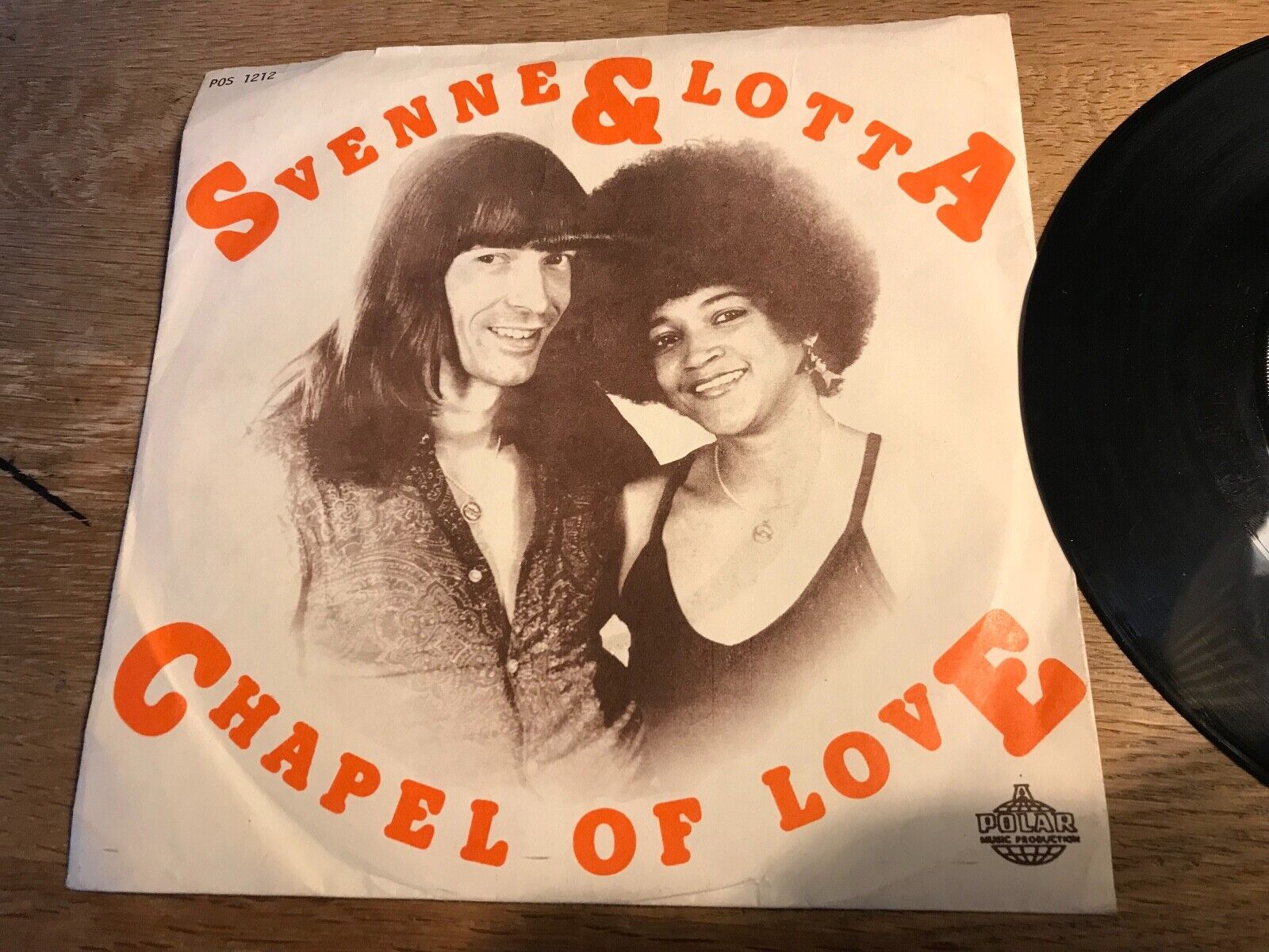 SVENNE  LOTTA "CHAPEL OF LOVE/ BACK ALLEY CHILD" POLAR NCB 1975 ABBA RELATED 7"