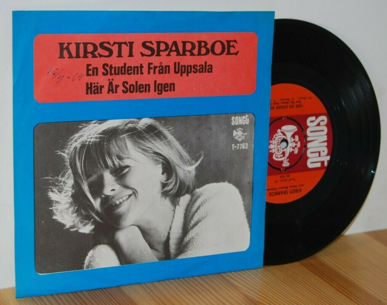 KIRSTI SPARBOE En Student Från Uppsala PS Picture Sleeve 45