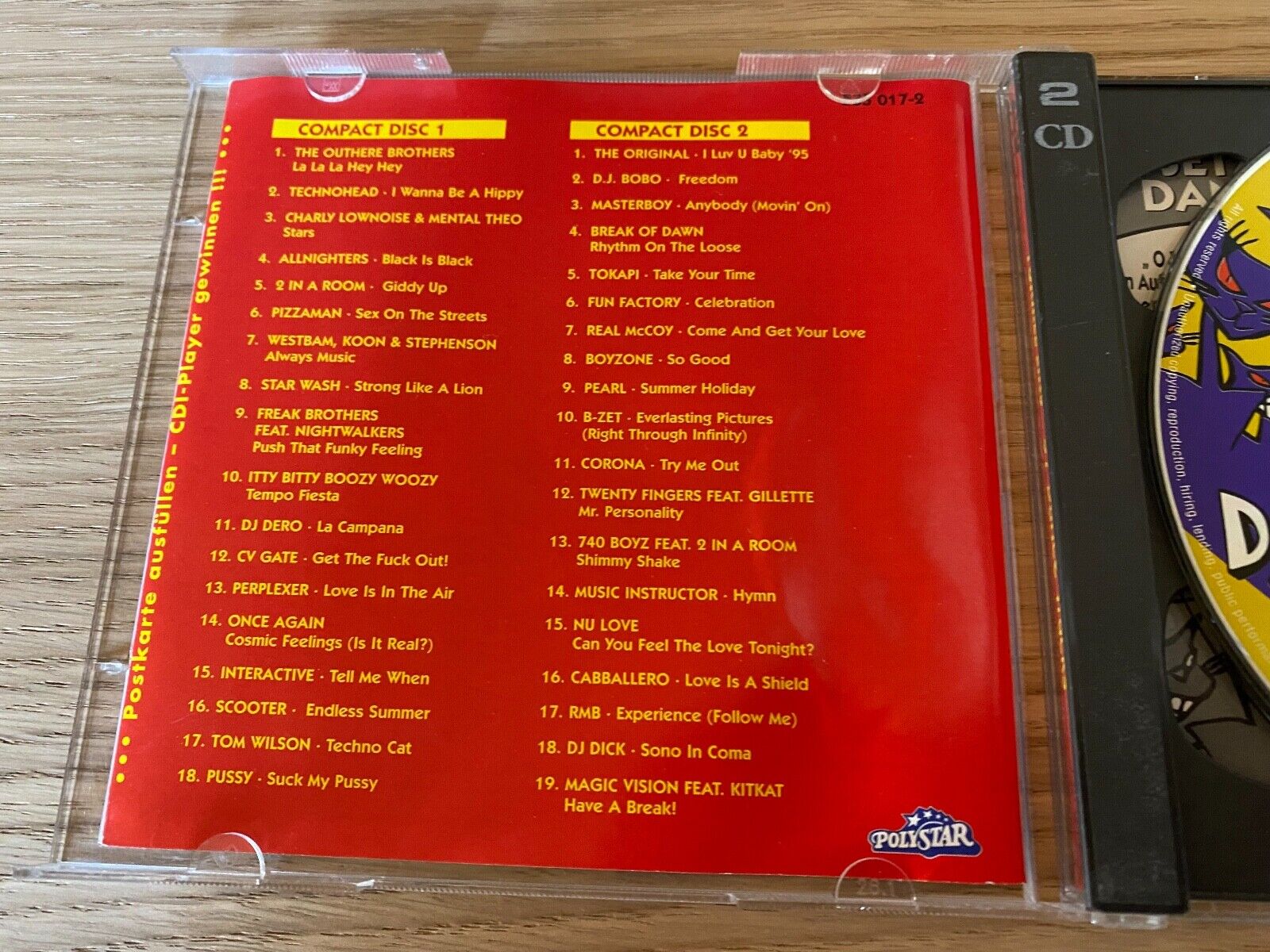 FORMEL EINS "37 DANCE TRACKS" 2 X CD ALBUM 1995 USED POLYSTAR EDITION BOYZONE DJ