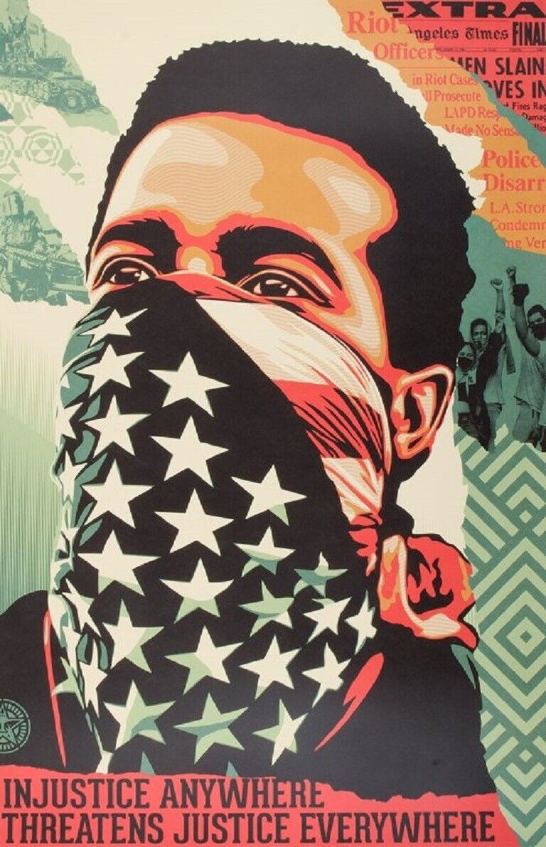 OBEY - Shepard Fairey (1970) "Injustice anywhere threatens Justice everywhere"