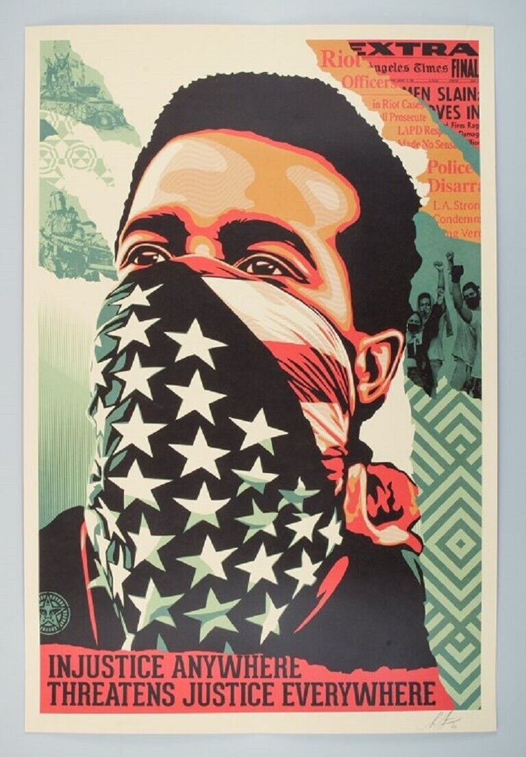 OBEY - Shepard Fairey (1970) "Injustice anywhere threatens Justice everywhere"