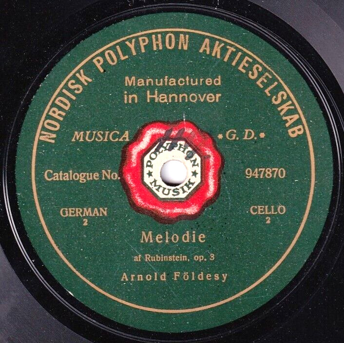 Földesy Haydn (Menuet) + Rubinstein (Melody) NPA 947871 / 947870 (10") NM(-)