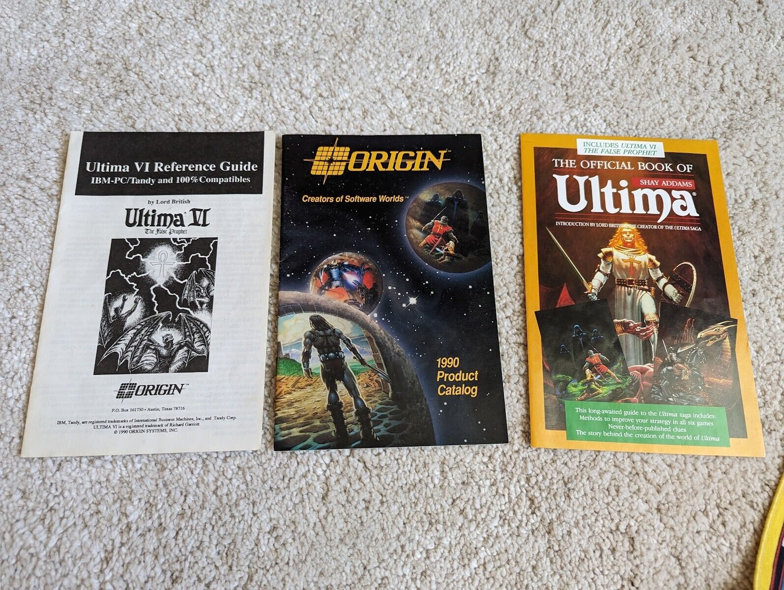 Ultima VI - The False Prophet IBM 525" including cloth map