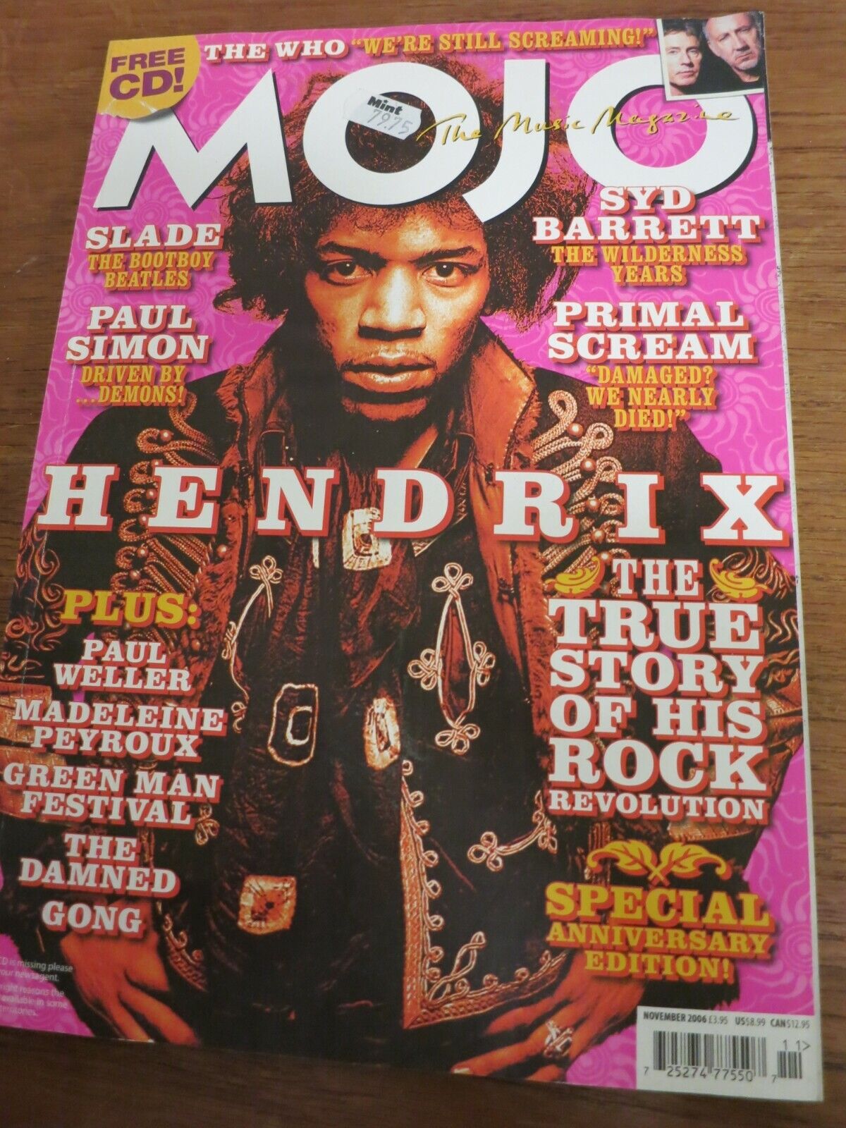 Magazine JIMI HENDRIX Zappa PRIMAL SCREAM Slade PAUL SIMON Weller ADAM ANT L15