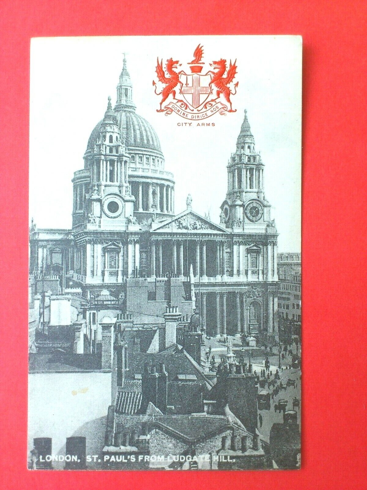 Antique Postcard UKLondonStPaul's from Ludgate Hill1910Tuck'sUnposted