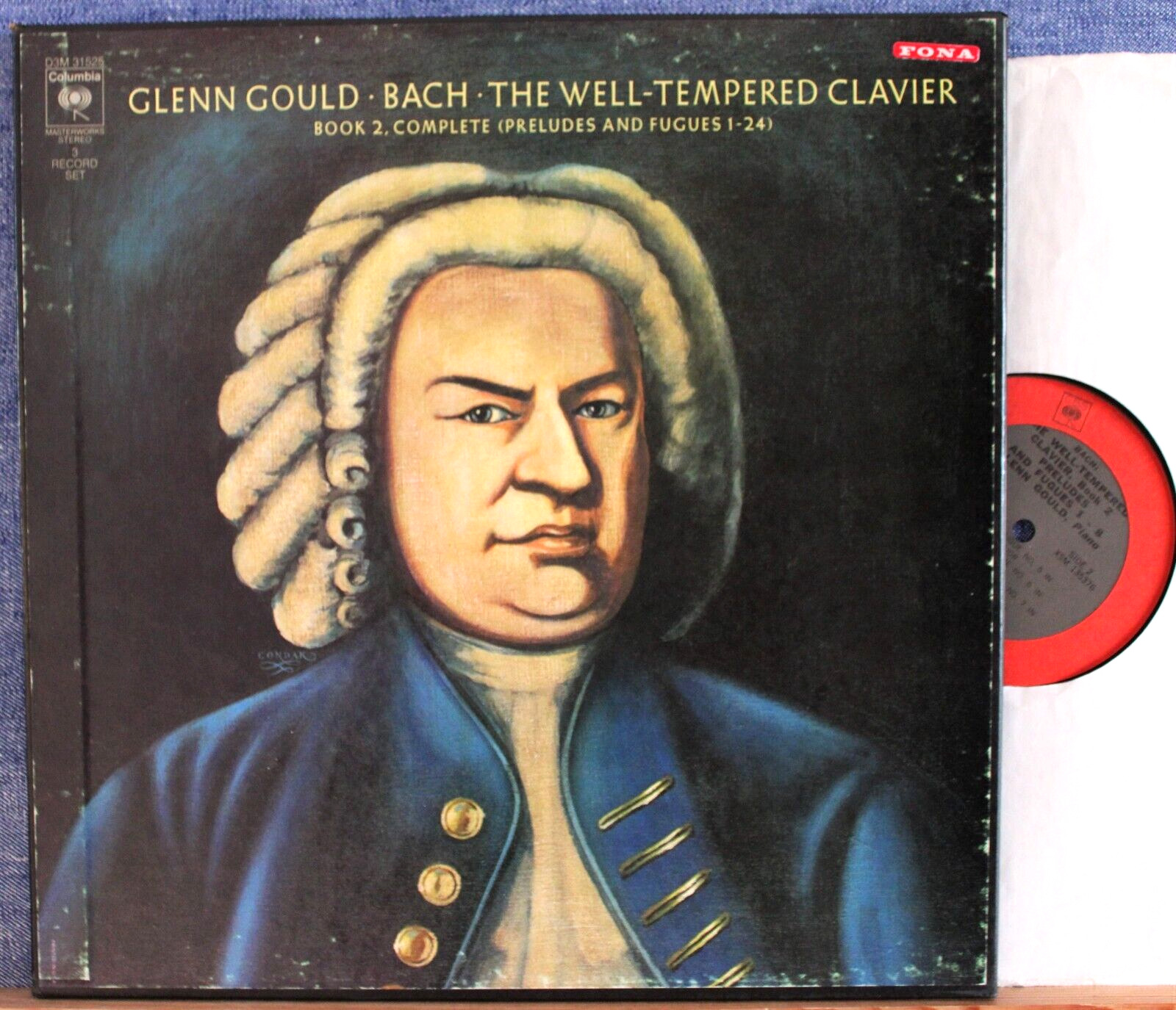 Gould Bach (Wohltemperiertes Klavier Book 2) Col D3M 31525 (3) Box NM