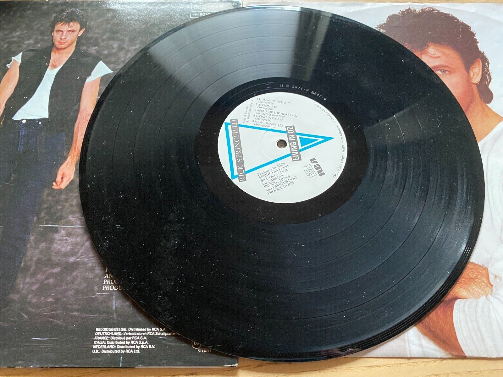 RICK SPRINGFIELD "LIVING IN OZ" 1983 WEST GERMAN PRESS 12" VINYL LP RCA RECORDS*