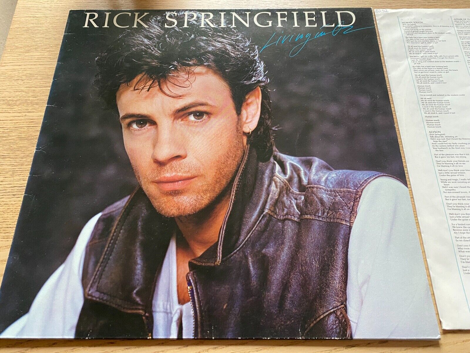 RICK SPRINGFIELD "LIVING IN OZ" 1983 WEST GERMAN PRESS 12" VINYL LP RCA RECORDS*