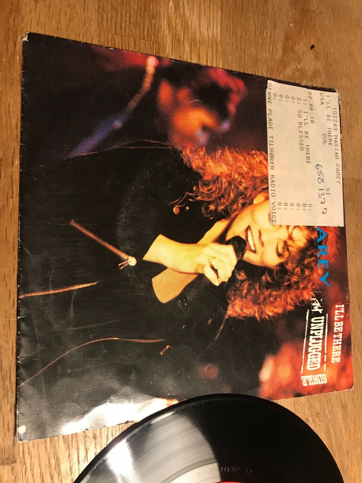 MARIAH CAREY MTV UNPLUGGED SINGLE "I´LL BE THERE/SO BLESSED" COLUMBIA 1992 DUTCH