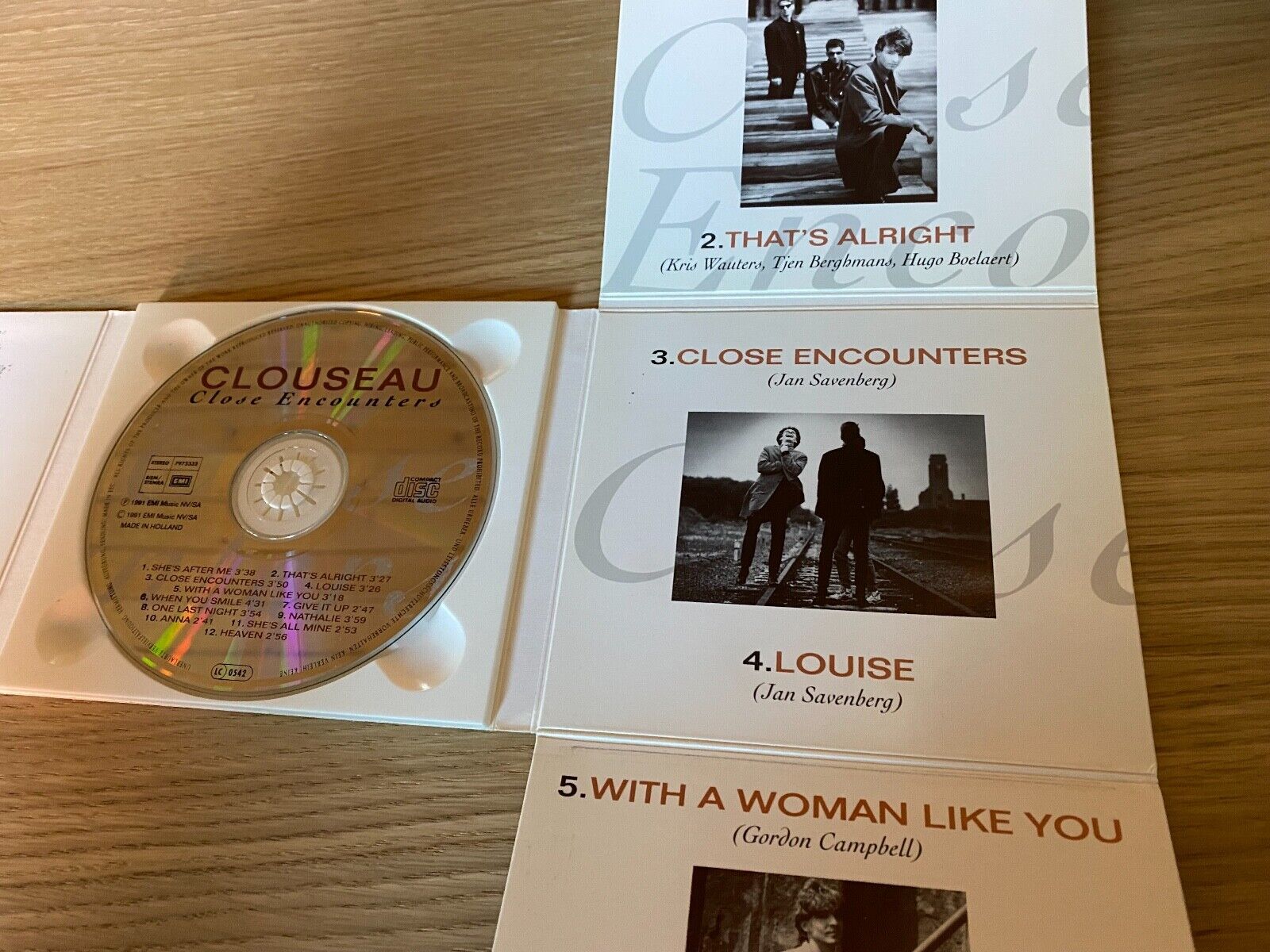 CLOUSEAU "CLOSE ENCOUNTERS" LIMITED EDITION DIGIPAK 12 TRACKS CD ALBUM 1991 EMI*