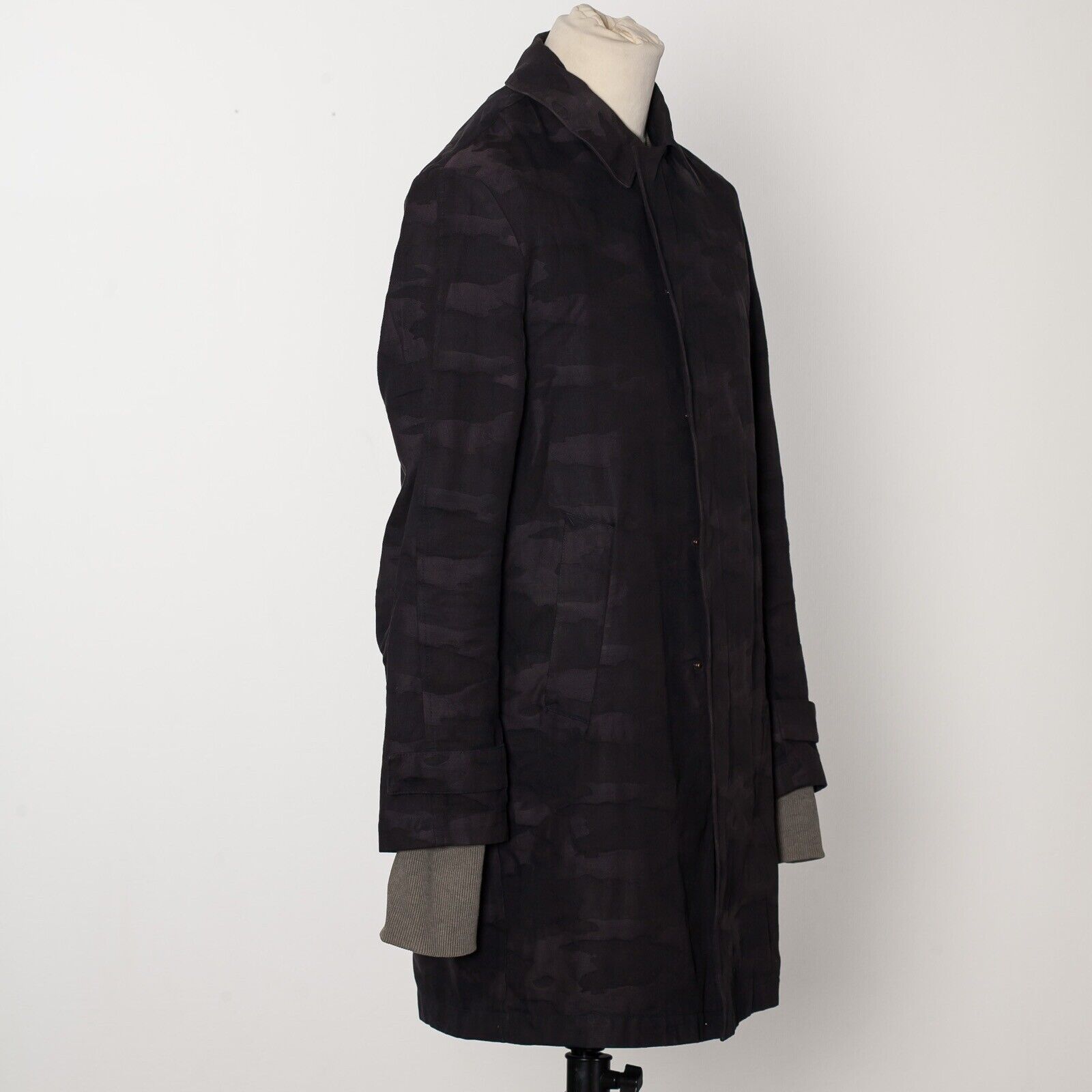 SURFACE TO AIR Dark Camouflage Canvas Coat Size S