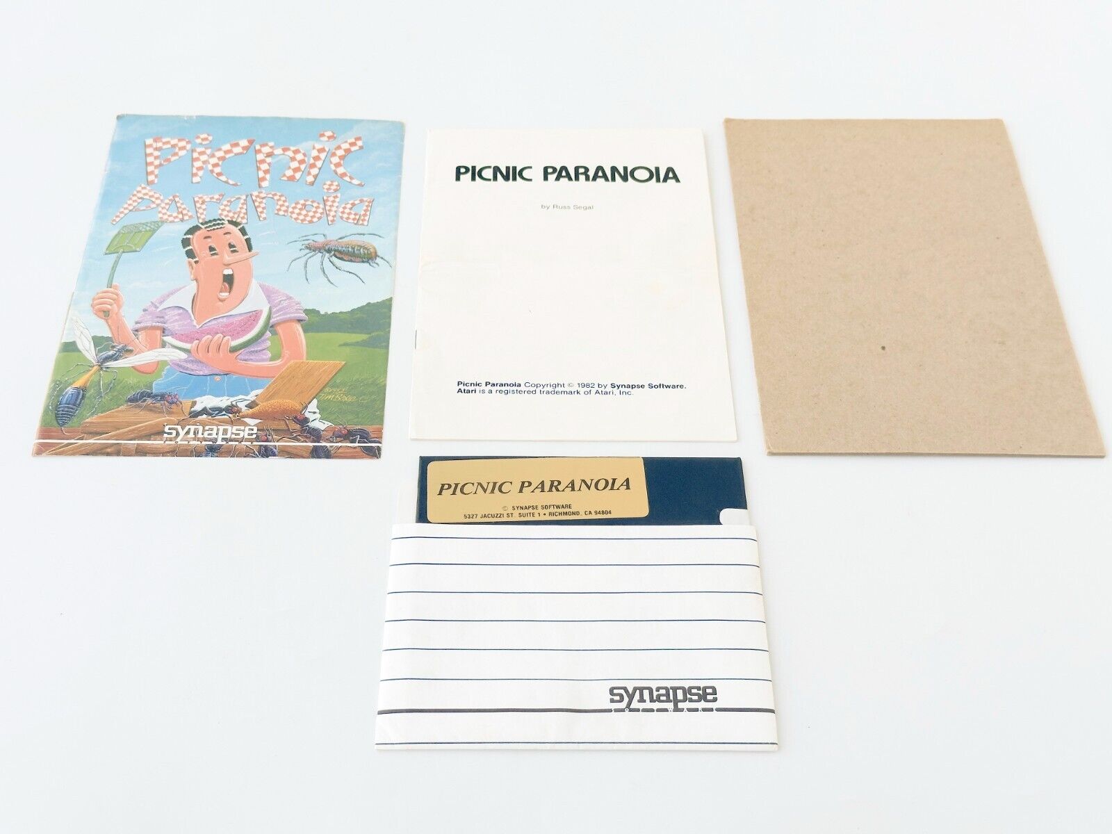 Picnic Paranoia - Synapse Software - 1982 / Atari 400/800