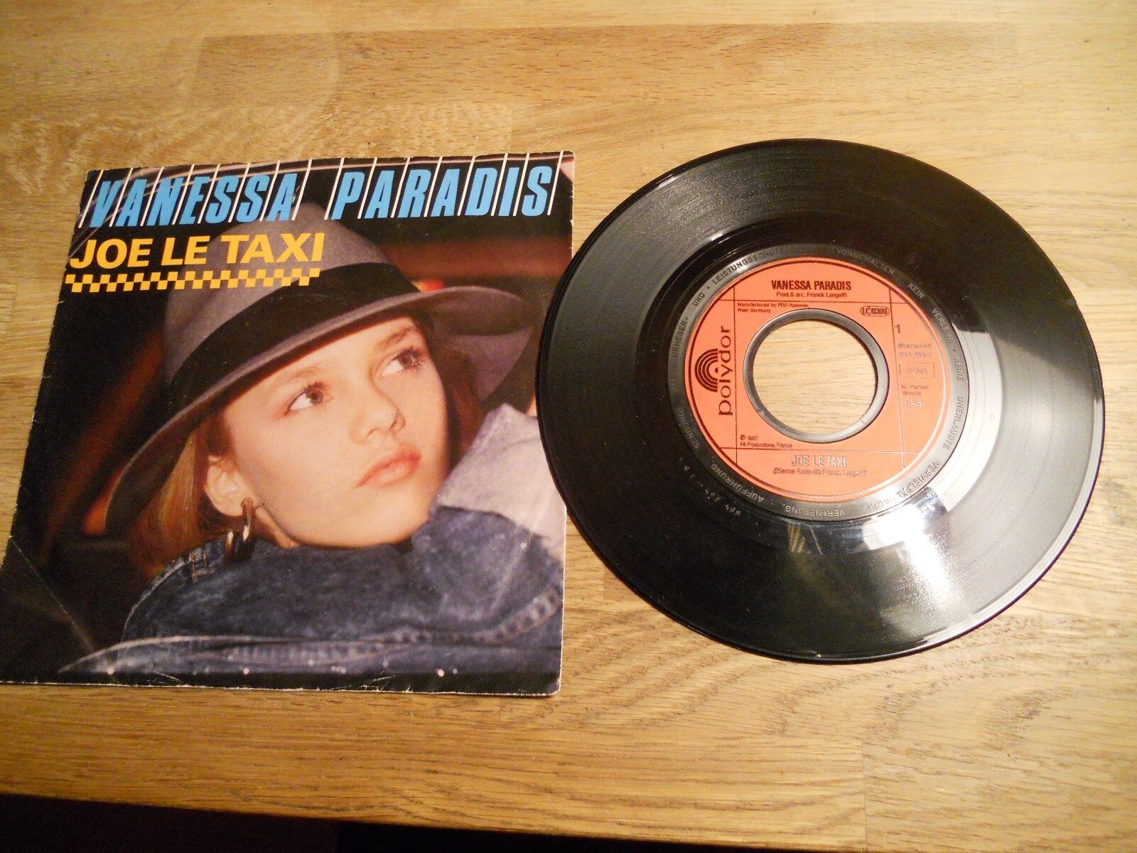 VANESSA PARADIS JOE LE TAXI / VARVARA PAVLOVNA FIRST PRESS SINGLE GERMANY 1987**