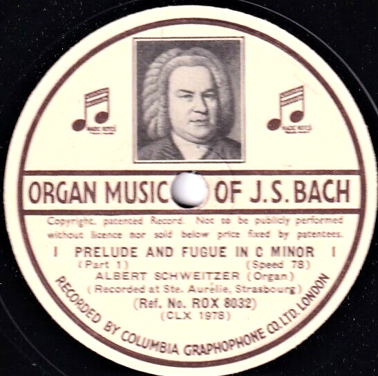 Schweitzer Bach (Organ Music) Col ROX 8032-8 (7) NM(-)