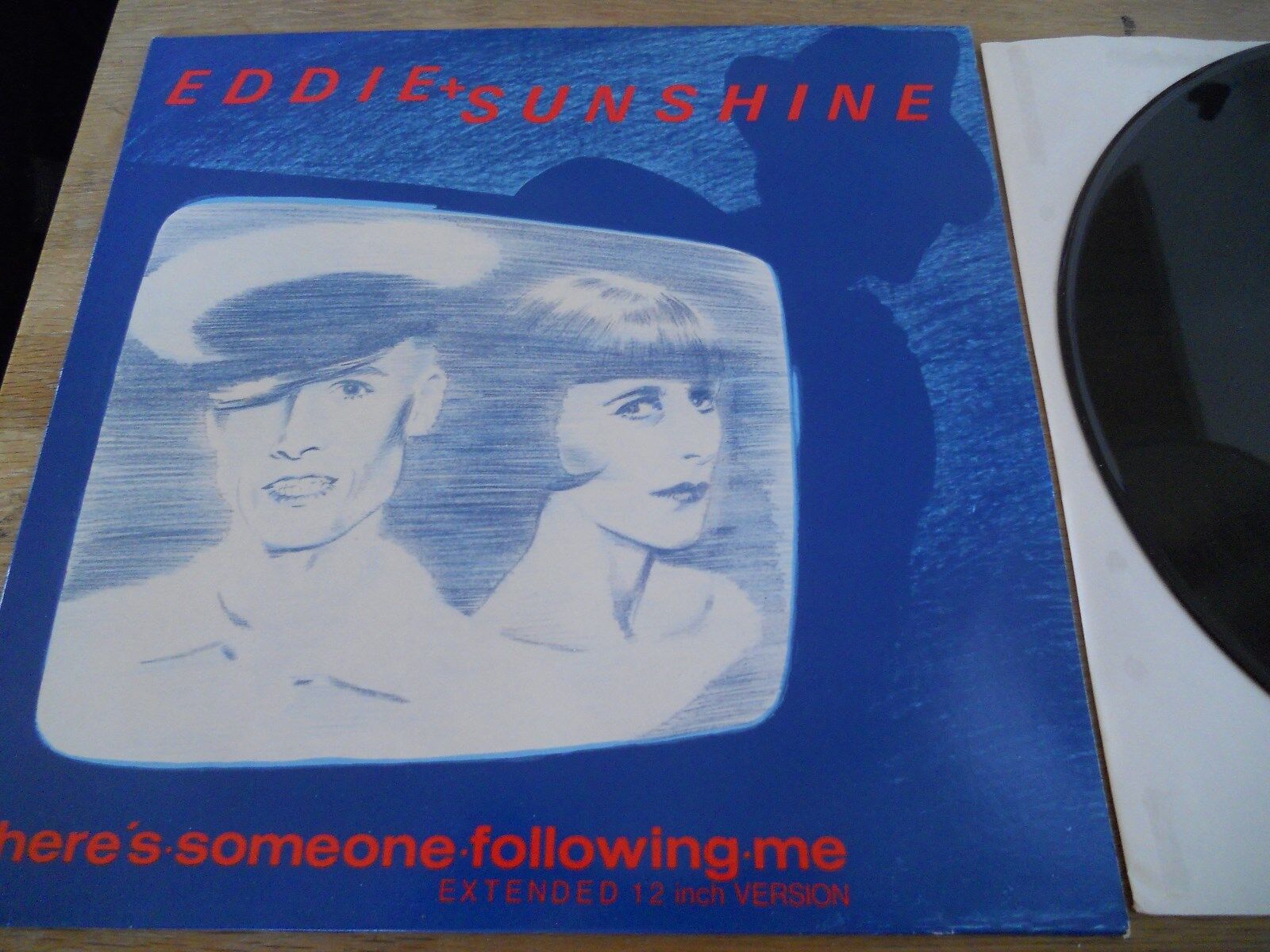 EDDIE  SUNSHINE THERES SOMEONE FOLLOWING ME SURVIVAL RECORDS UK 1983 3 TRACKS**