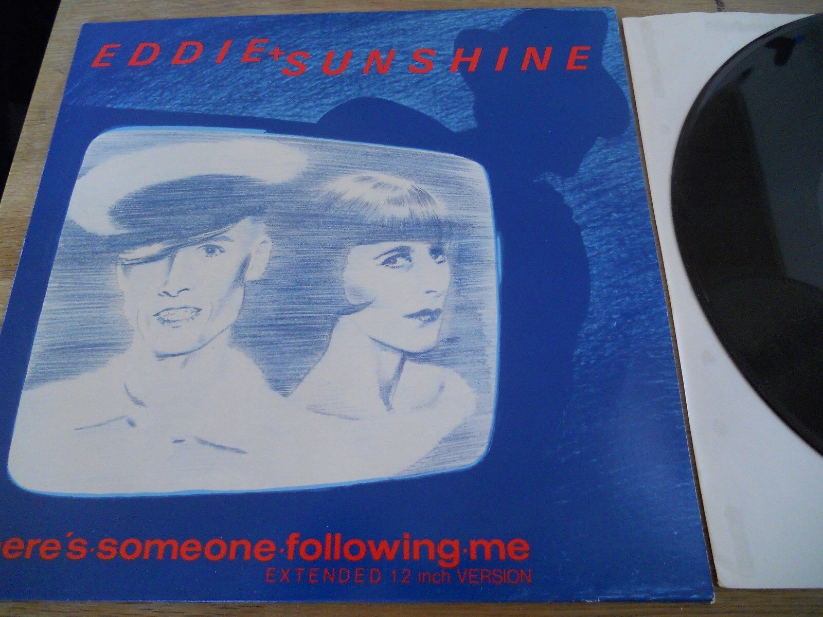 EDDIE  SUNSHINE THERES SOMEONE FOLLOWING ME SURVIVAL RECORDS UK 1983 3 TRACKS**