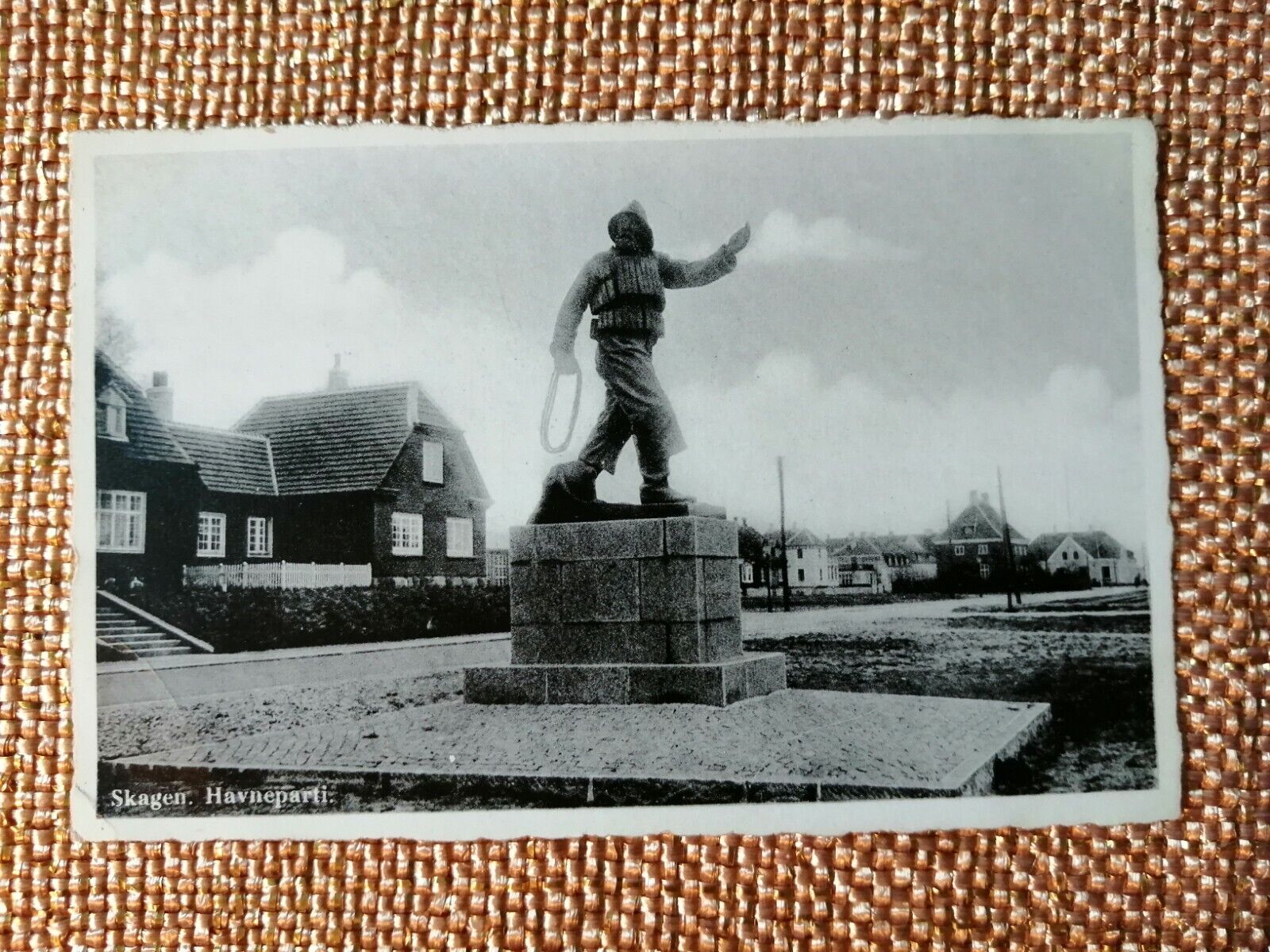 Vintage postcardDenmarkSkagen At the harbor Unposted 1950s