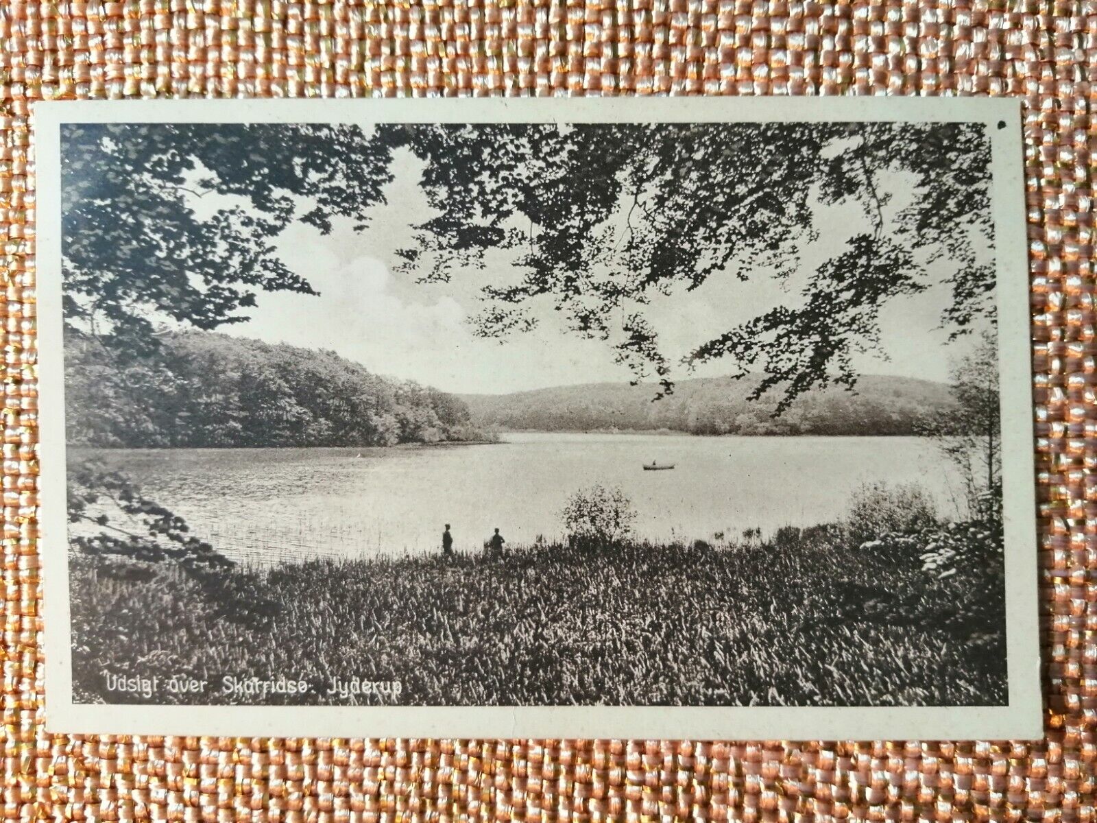 Vintage postcardDenmark View over SkarridsøJyderup Unposted1940s